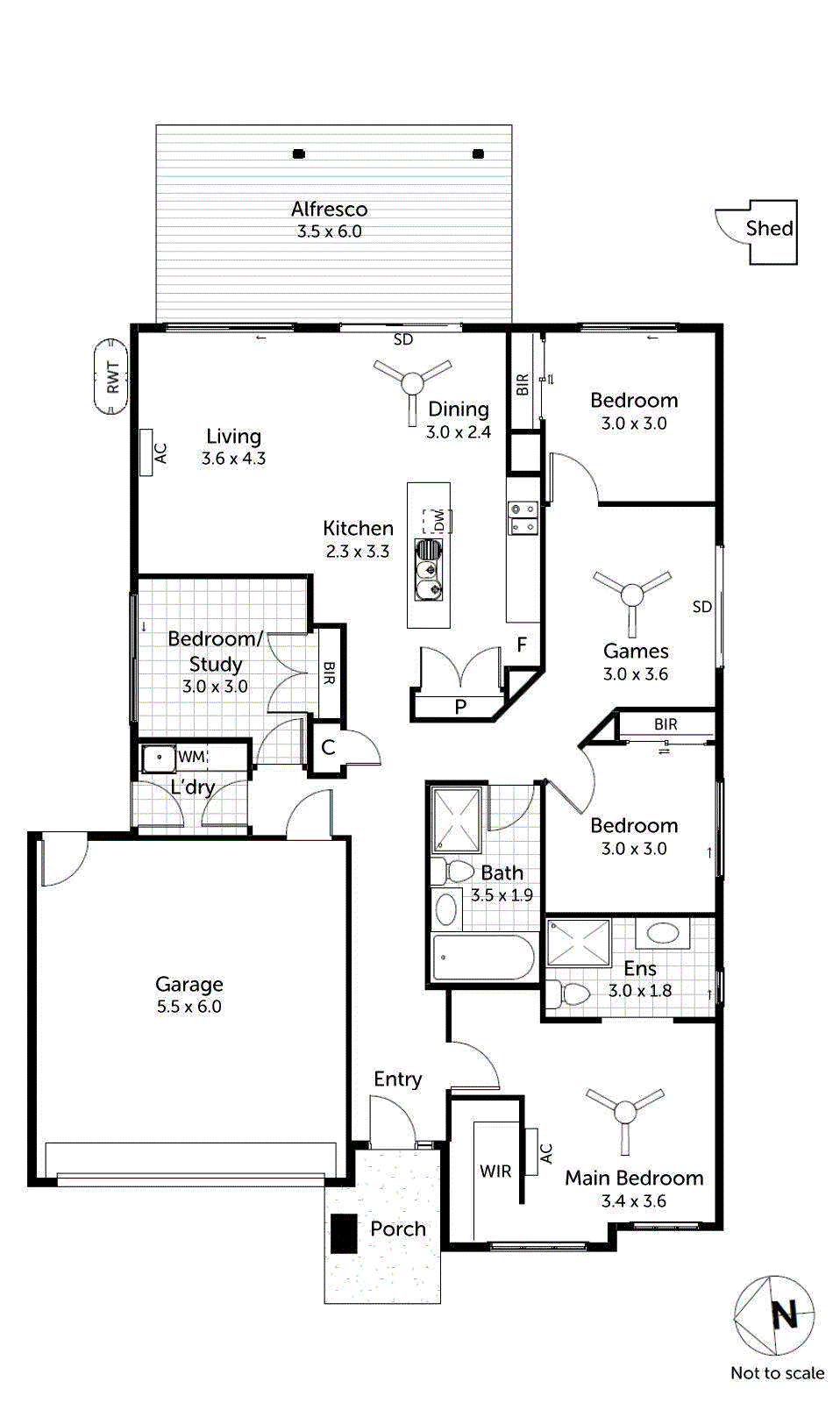 13 Pengelly Road, Lucas VIC 3350 - Floorplan
