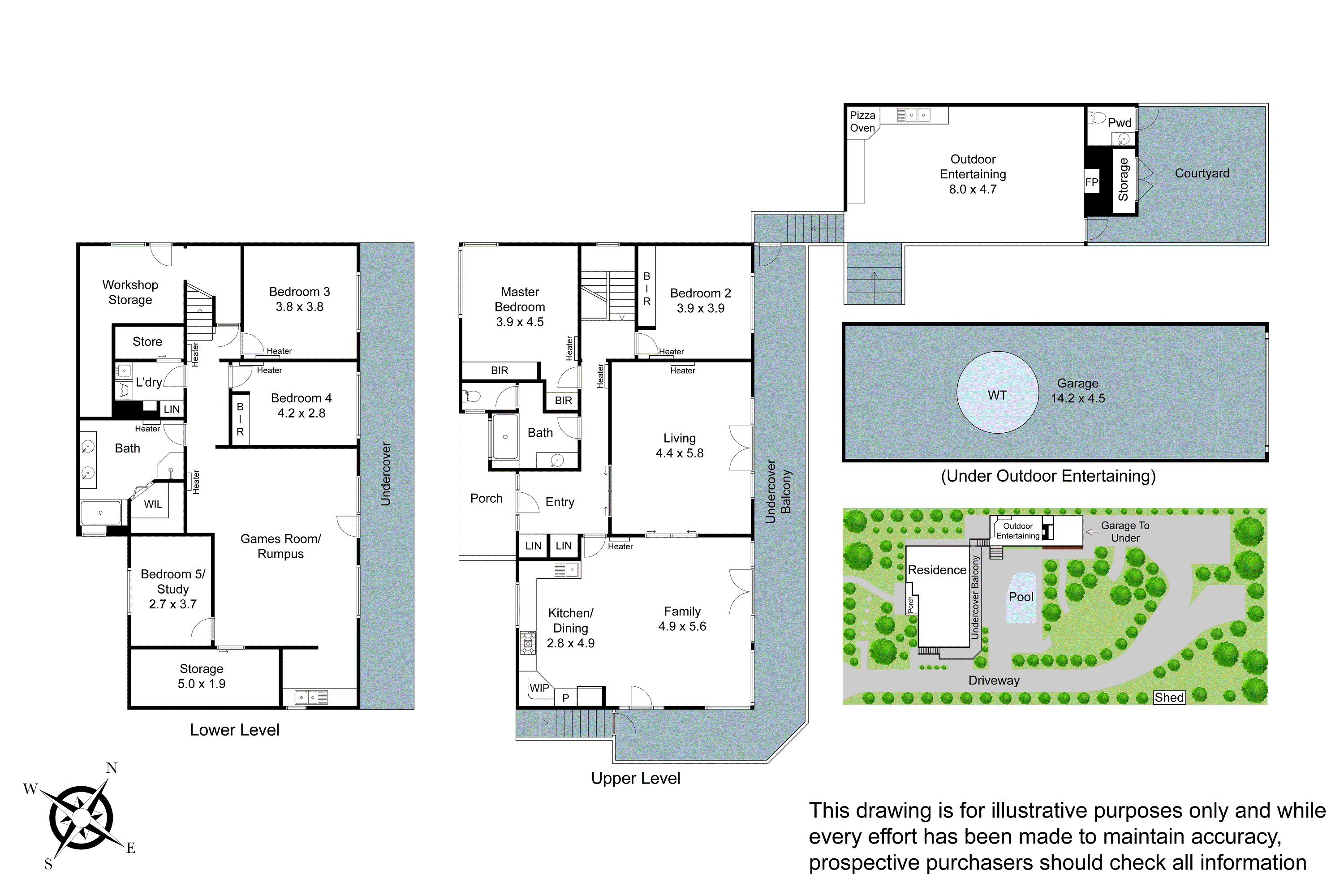 13 Pleasant View Crescent, Wheelers Hill VIC 3150 - Floorplan
