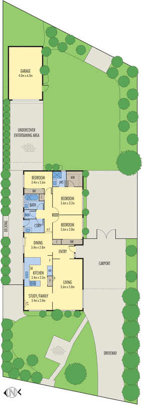 13 Rosewood Court, Grovedale VIC 3216 - Floorplan