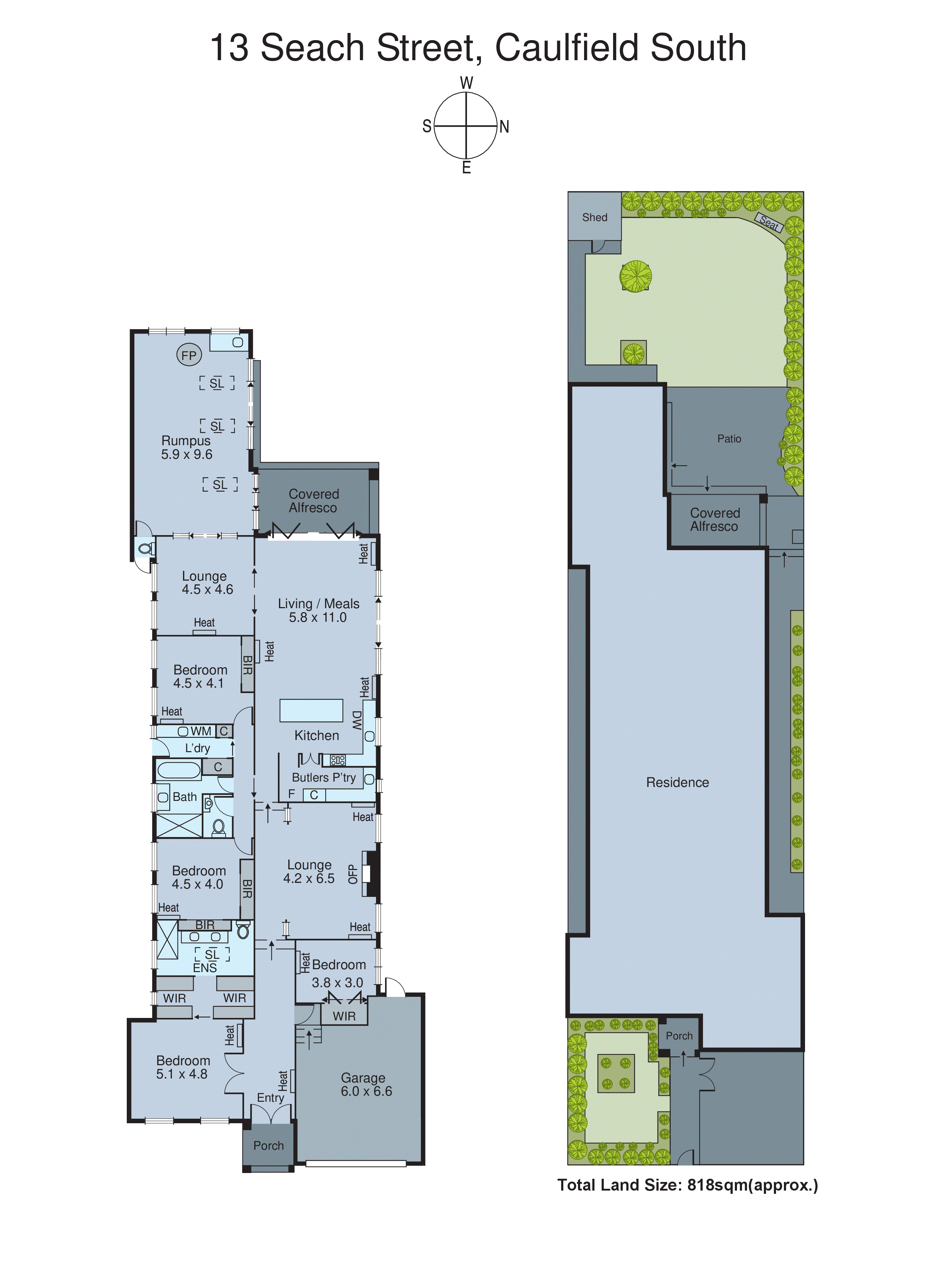 13 Seach Street, Caulfield South VIC 3162 - Floorplan
