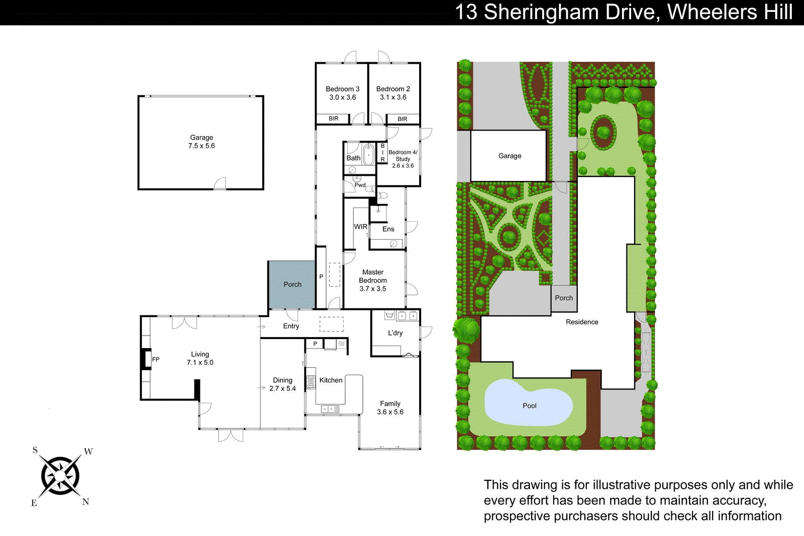 13 Sheringham Drive, Wheelers Hill VIC 3150 - Floorplan