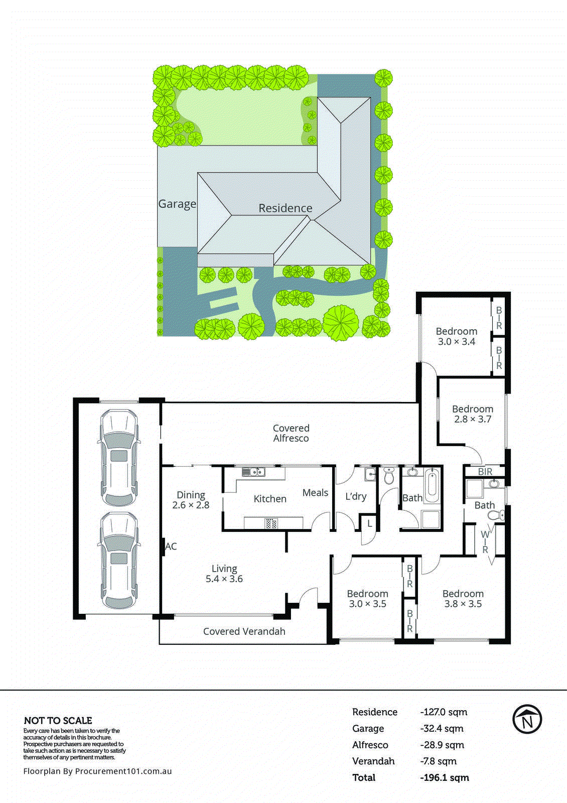 13 Simon Avenue, Noble Park VIC 3174 - Floorplan