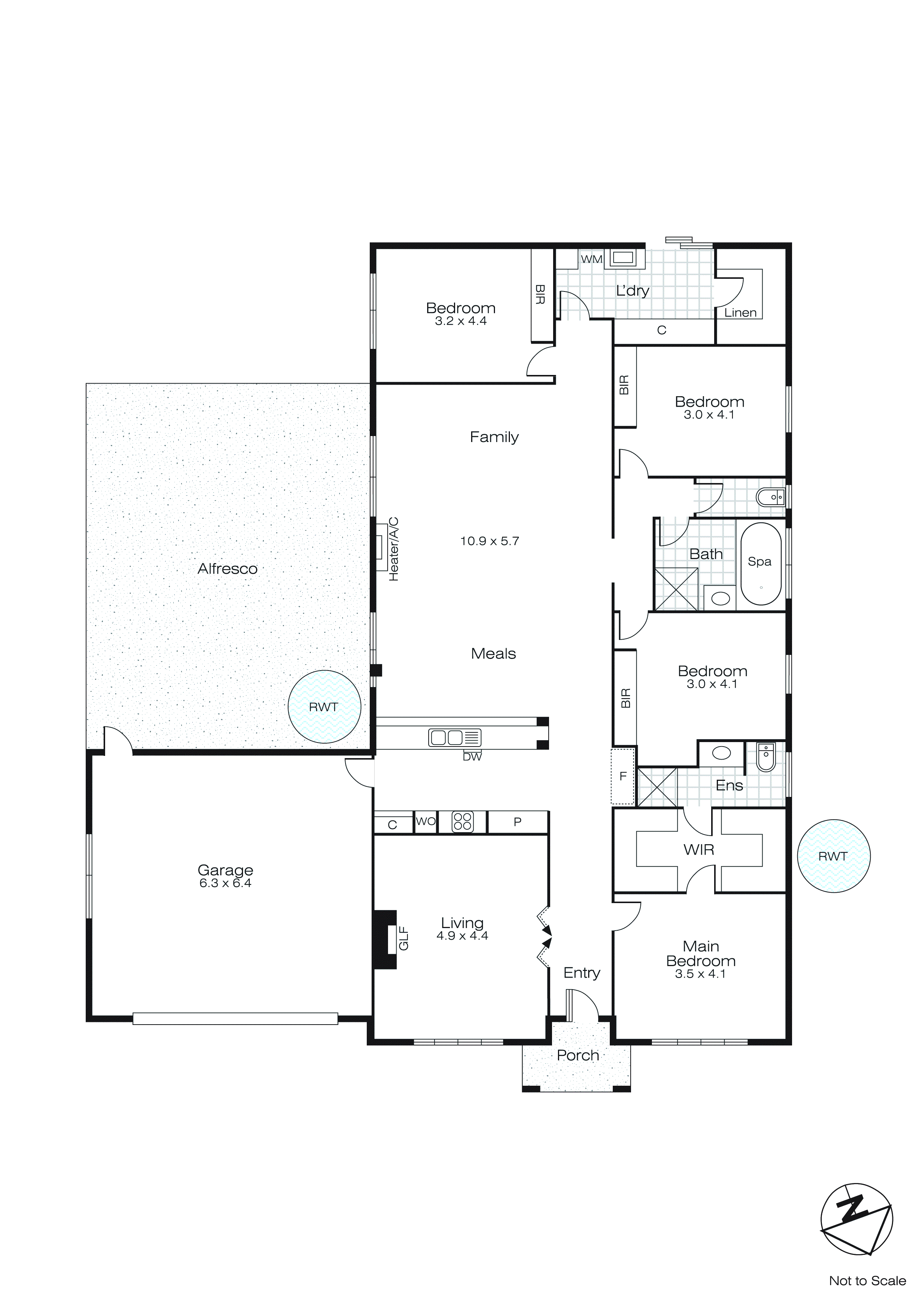 13 St Chester Avenue, Lake Gardens VIC 3355 - Floorplan