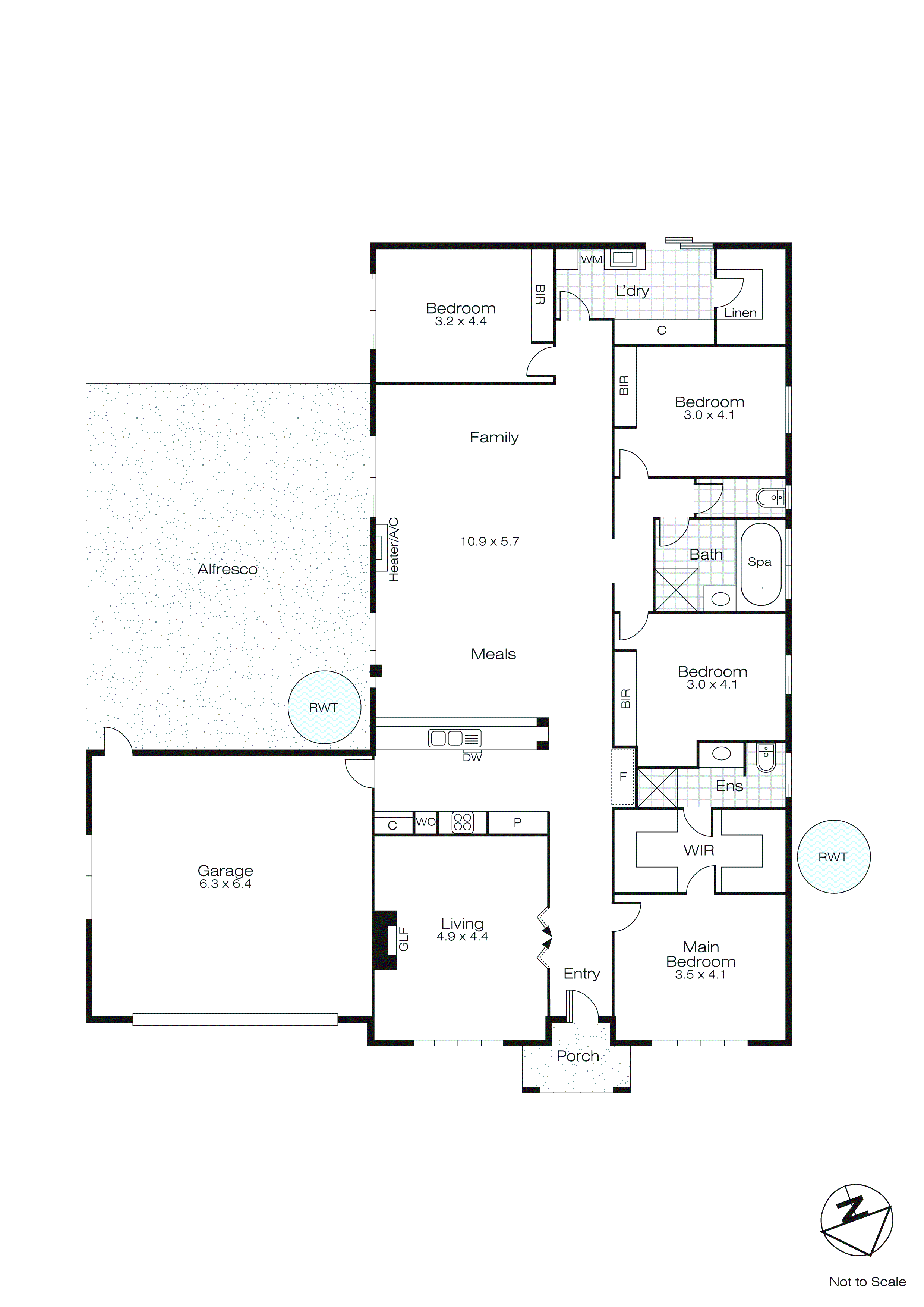 13 St Chester Avenue, Lake Gardens VIC 3355 - Floorplan