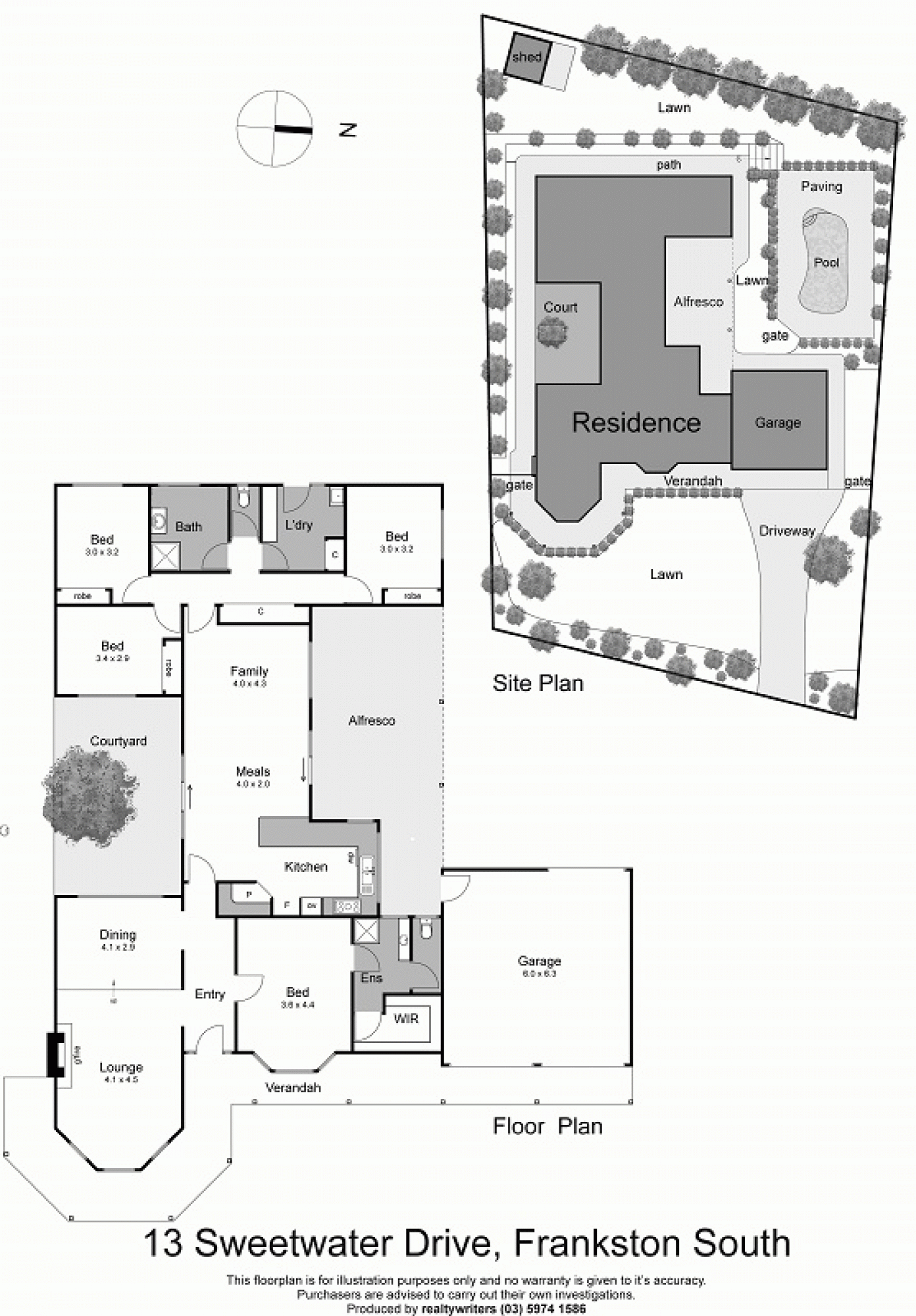 13 Sweetwater Drive, FRANKSTON SOUTH VIC 3199 - Floorplan