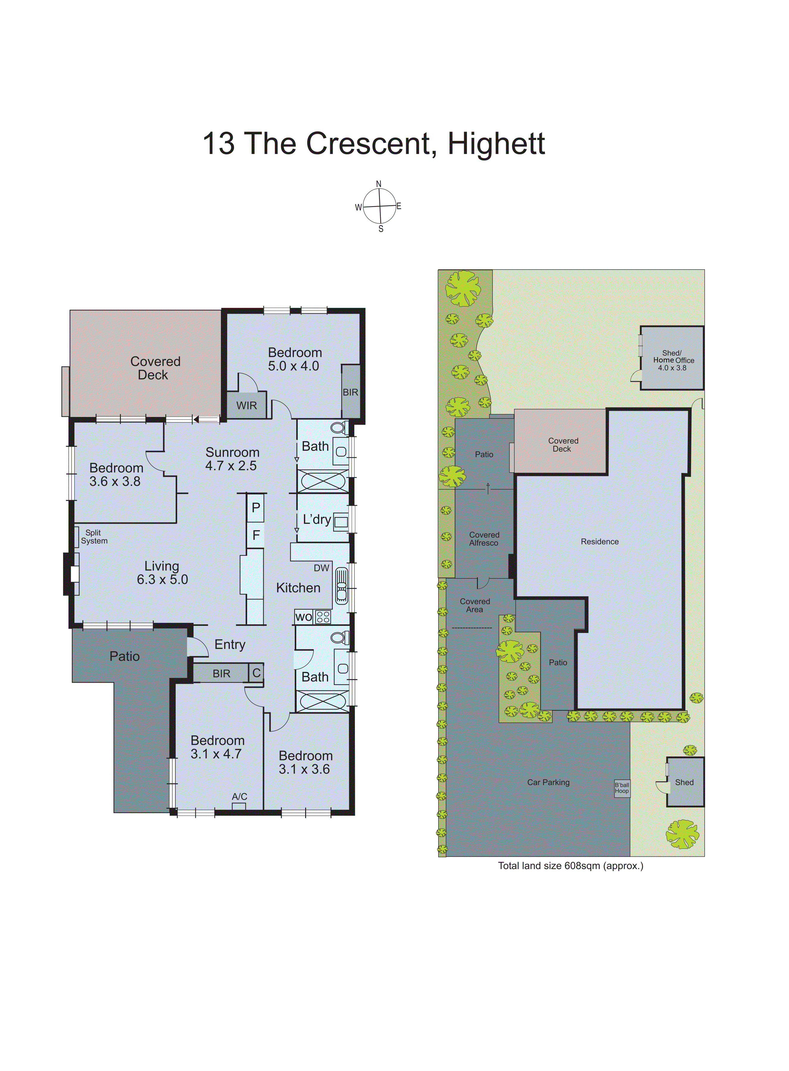 13 The Crescent, Highett VIC 3190 - Floorplan
