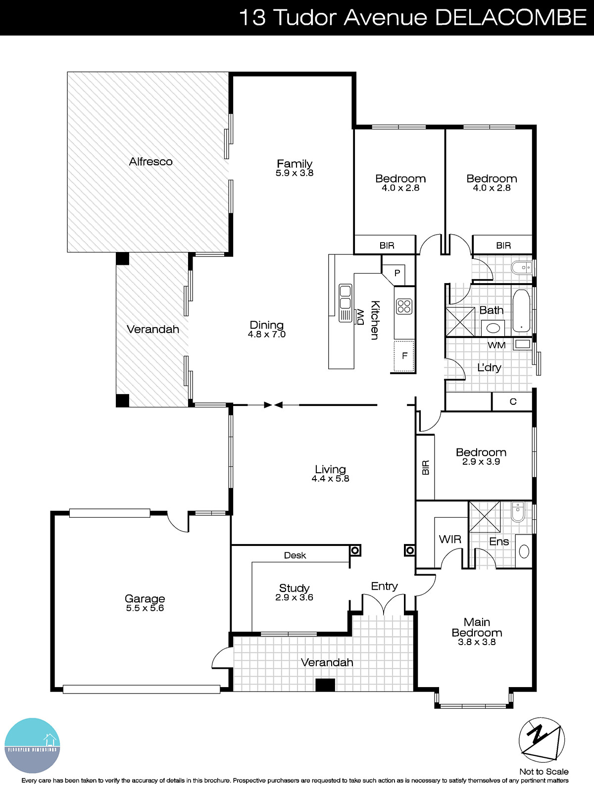 13 Tudor Avenue, Delacombe VIC 3356 - Floorplan