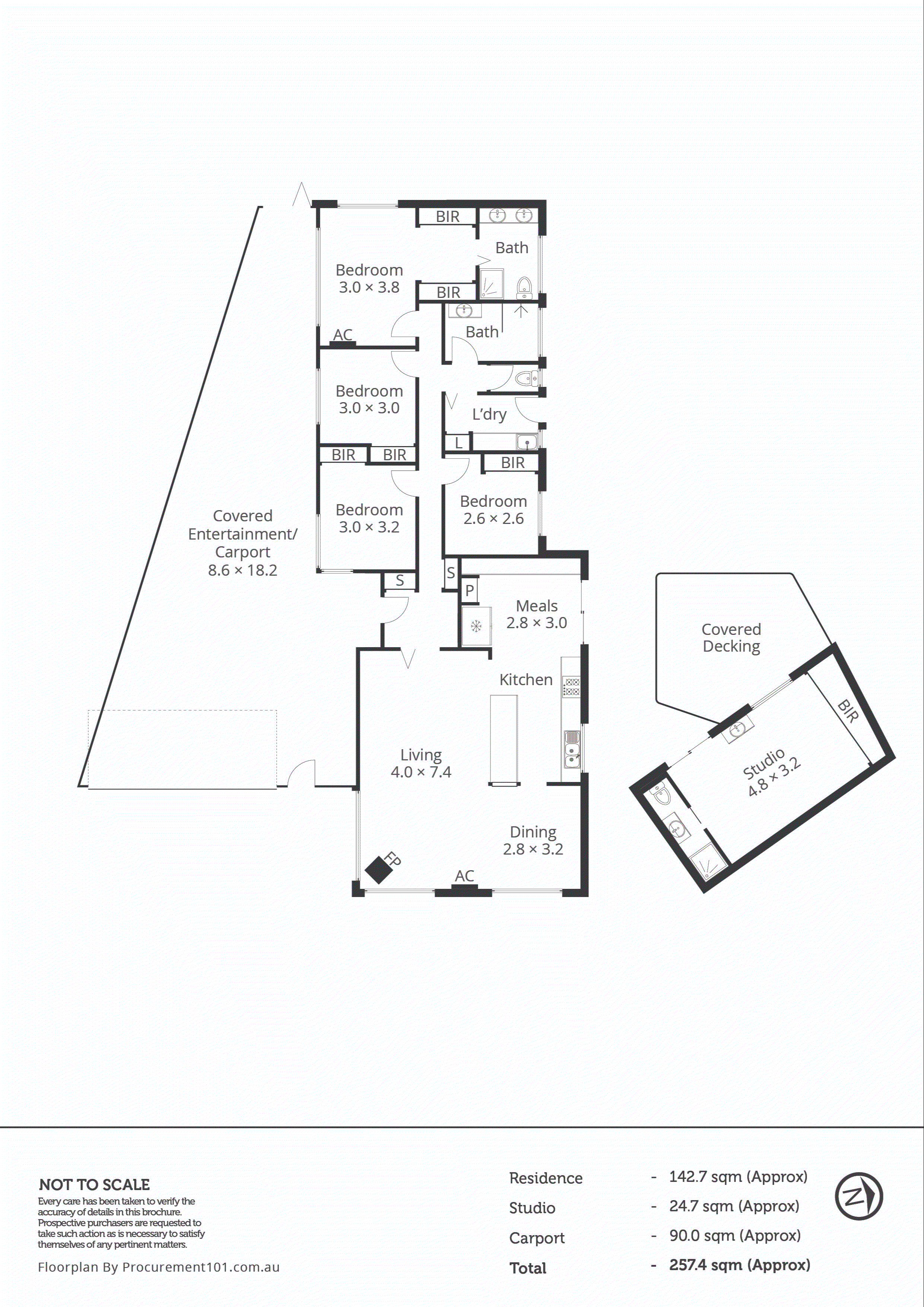 13 Wannon Court, Keysborough VIC 3173 - Floorplan