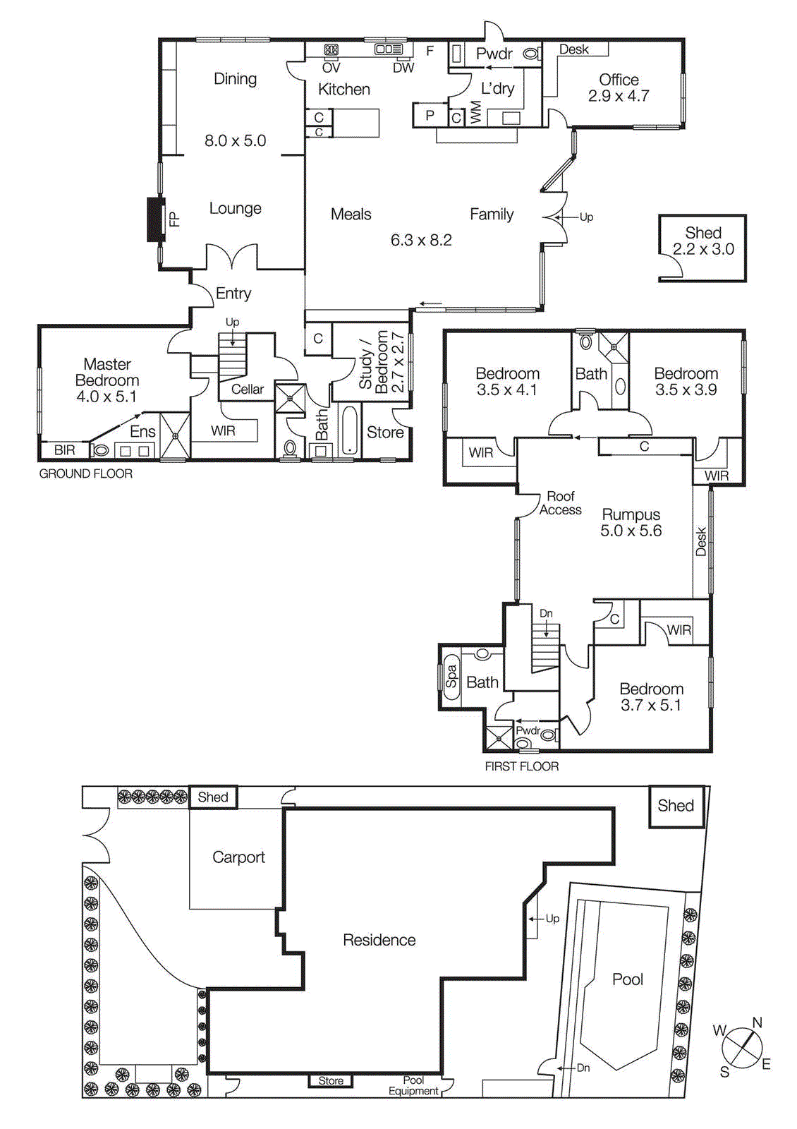 13 Weatherly Grove, Brighton VIC 3186 - Floorplan