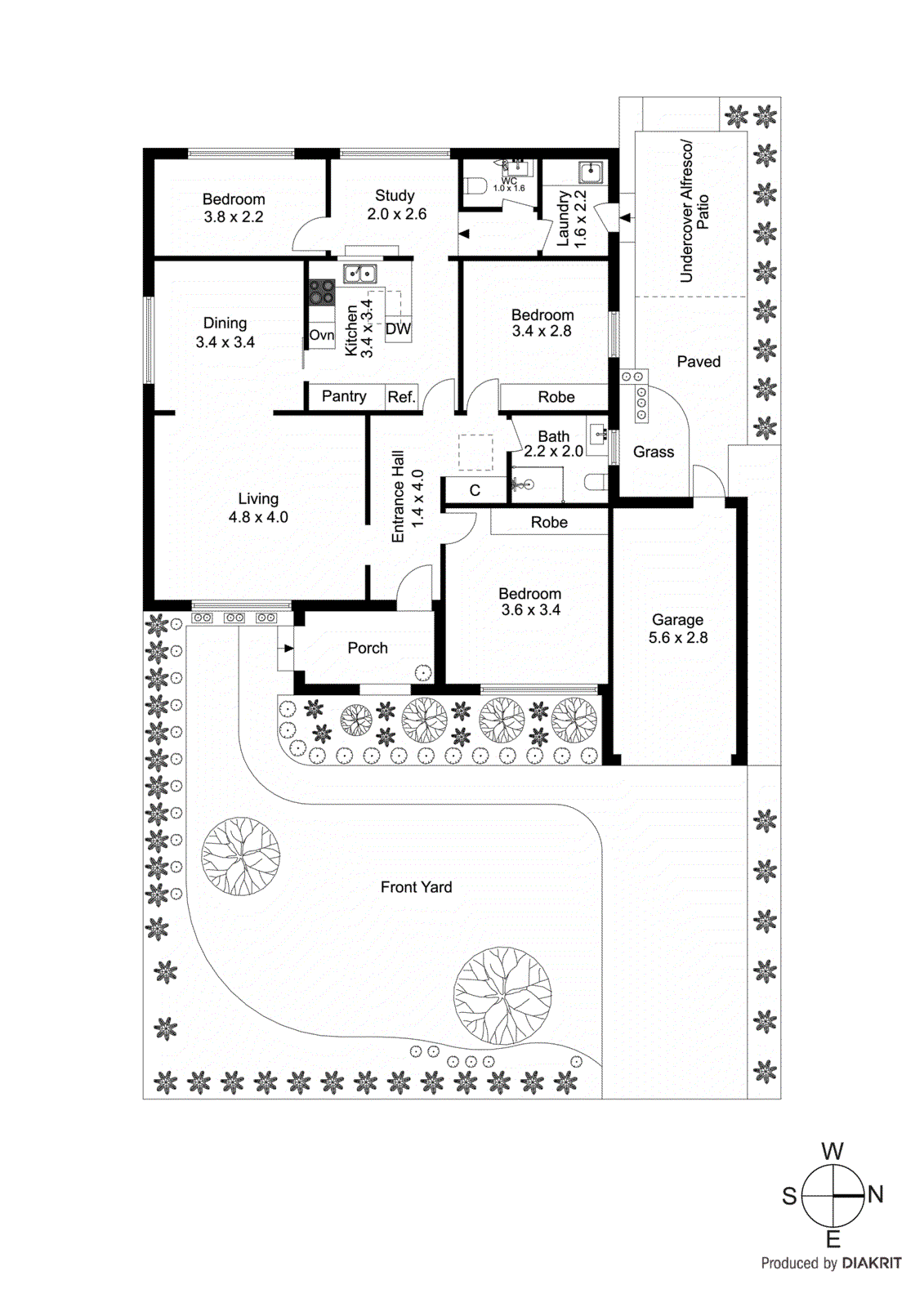 1/3 Wilkins Avenue, Beaumaris VIC 3193 - Floorplan