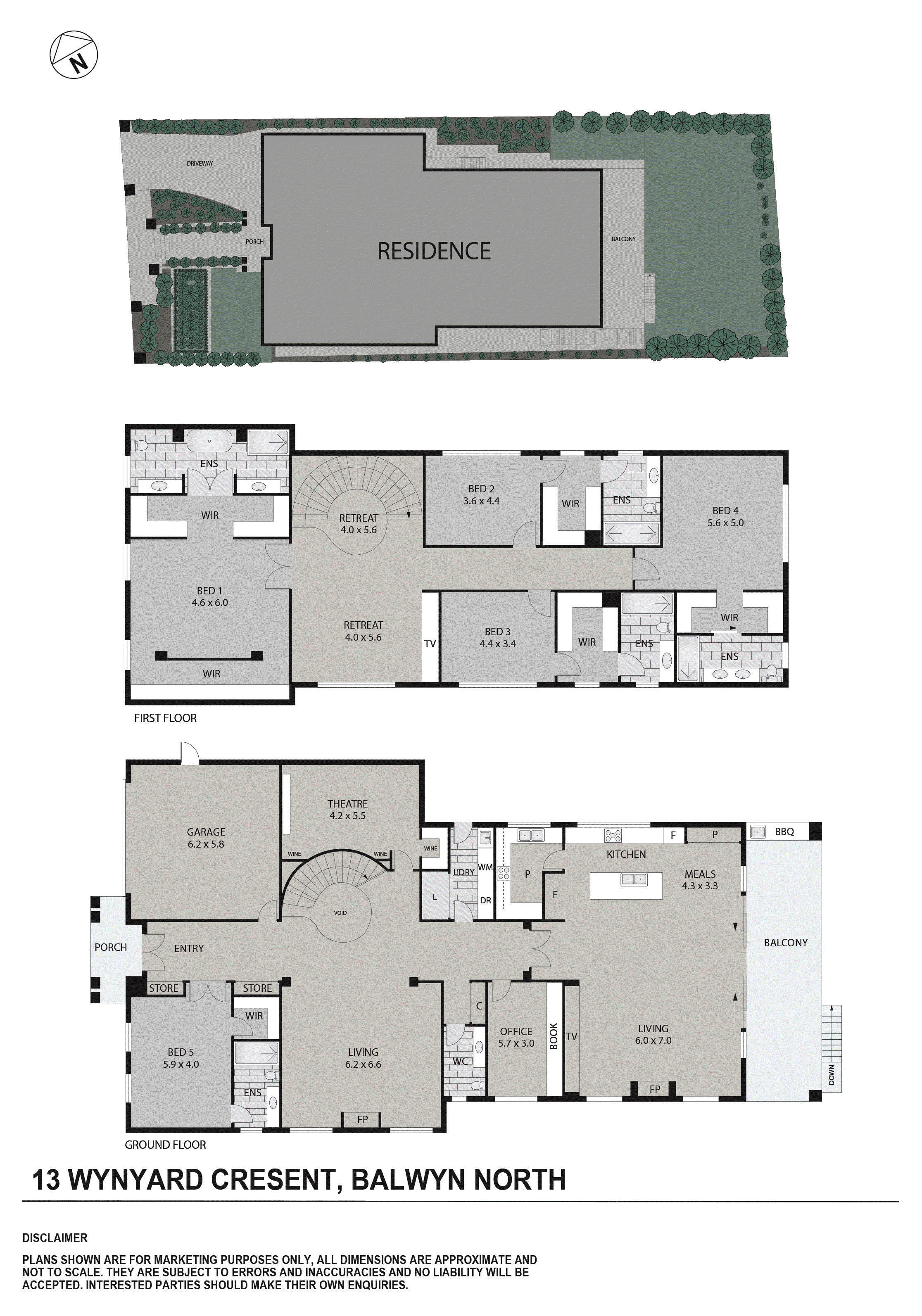 13 Wynyard Crescent, Balwyn North VIC 3104 - Floorplan