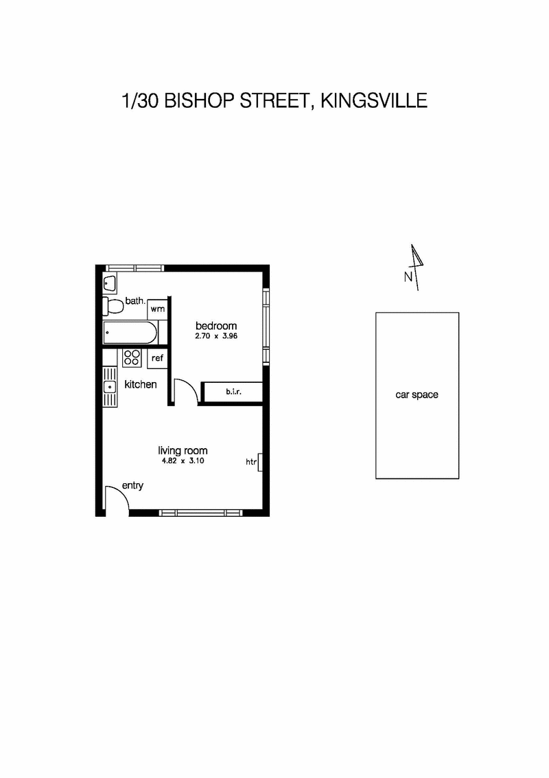 1/30 Bishop Street, KINGSVILLE VIC 3012 - Floorplan