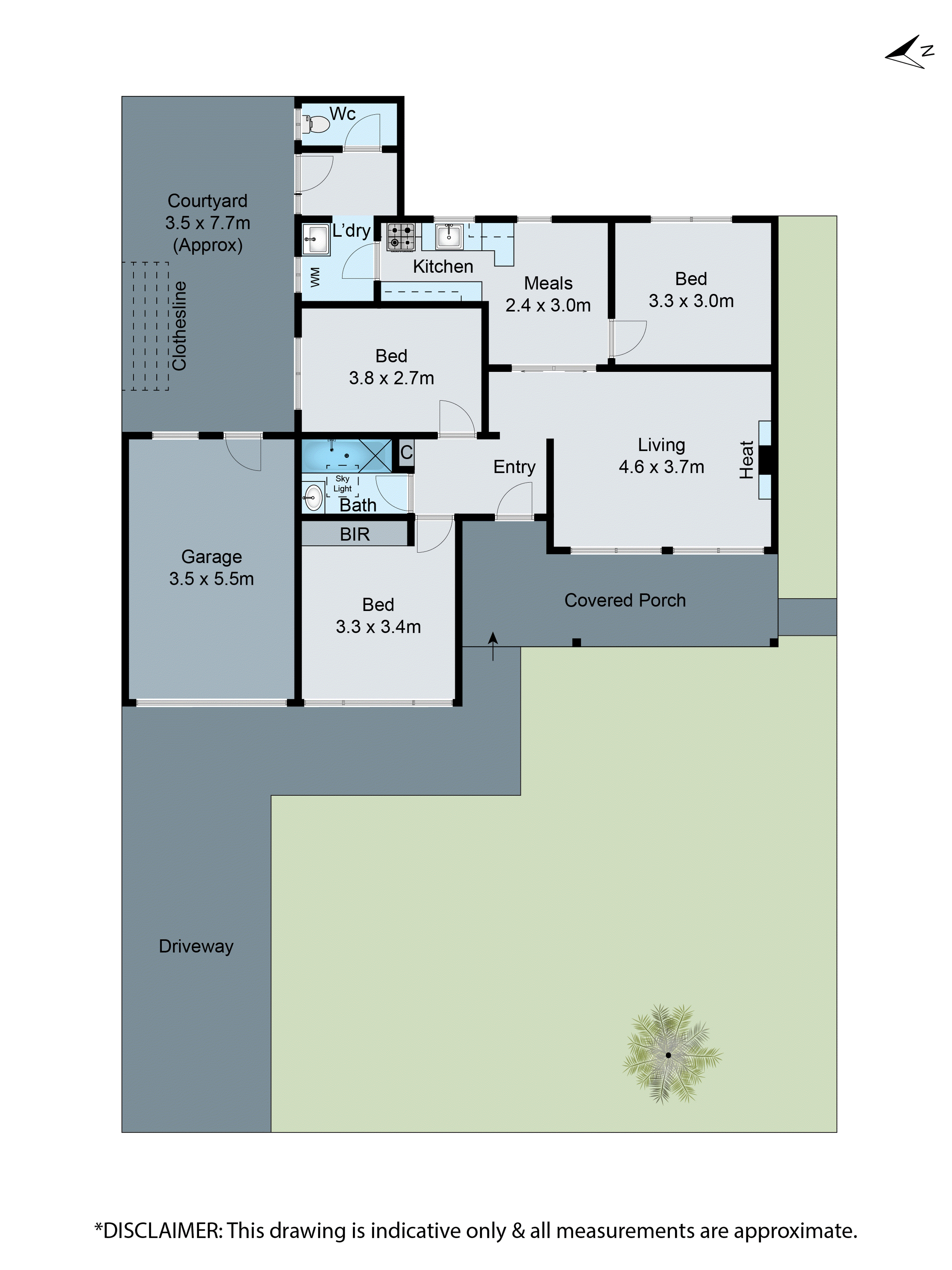 1/30 Burns Avenue, Clayton South VIC 3169 - Floorplan