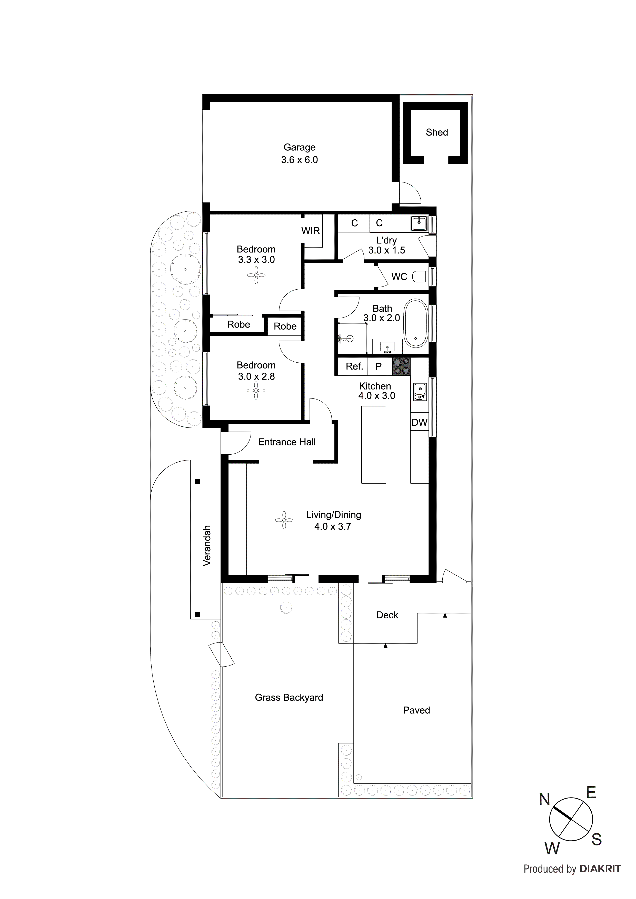1/30 Hughes Avenue, Edithvale VIC 3196 - Floorplan