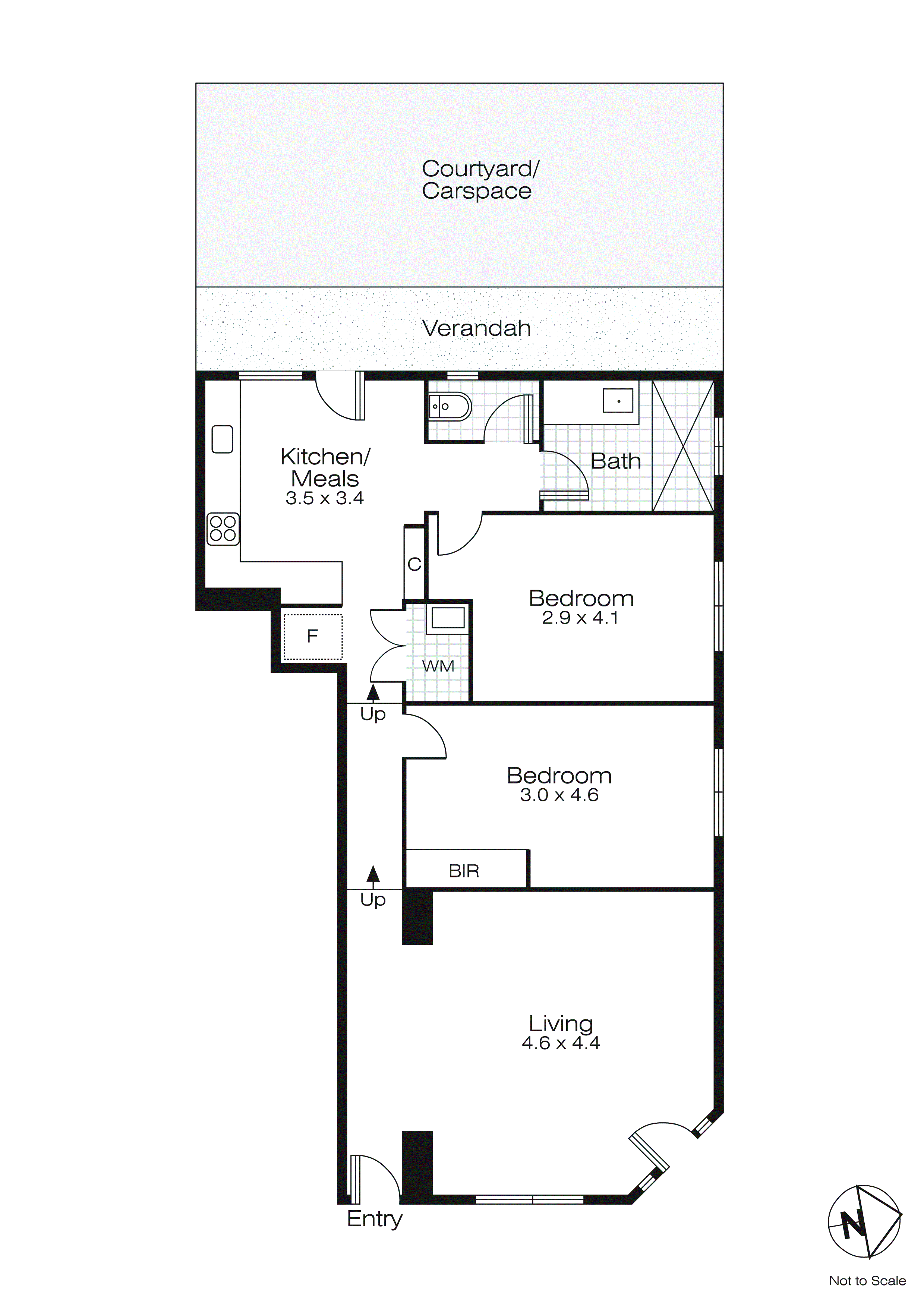 1/302 Errard Street, Ballarat Central VIC 3350 - Floorplan
