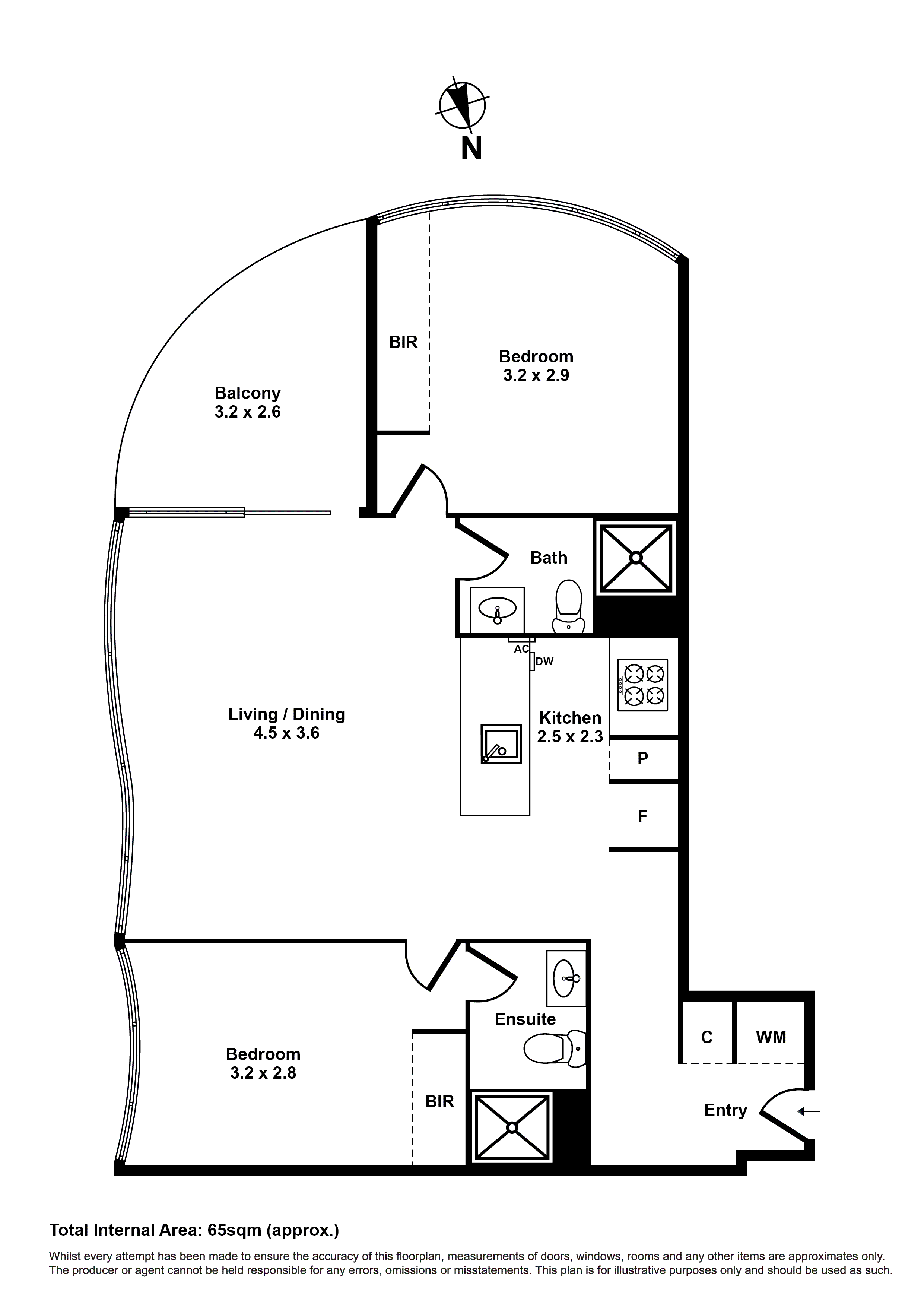 1306/5 Joseph Road, Footscray VIC 3011 - Floorplan