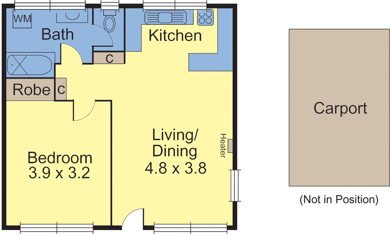 1/307 Grange Road, Ormond VIC 3204 - Floorplan