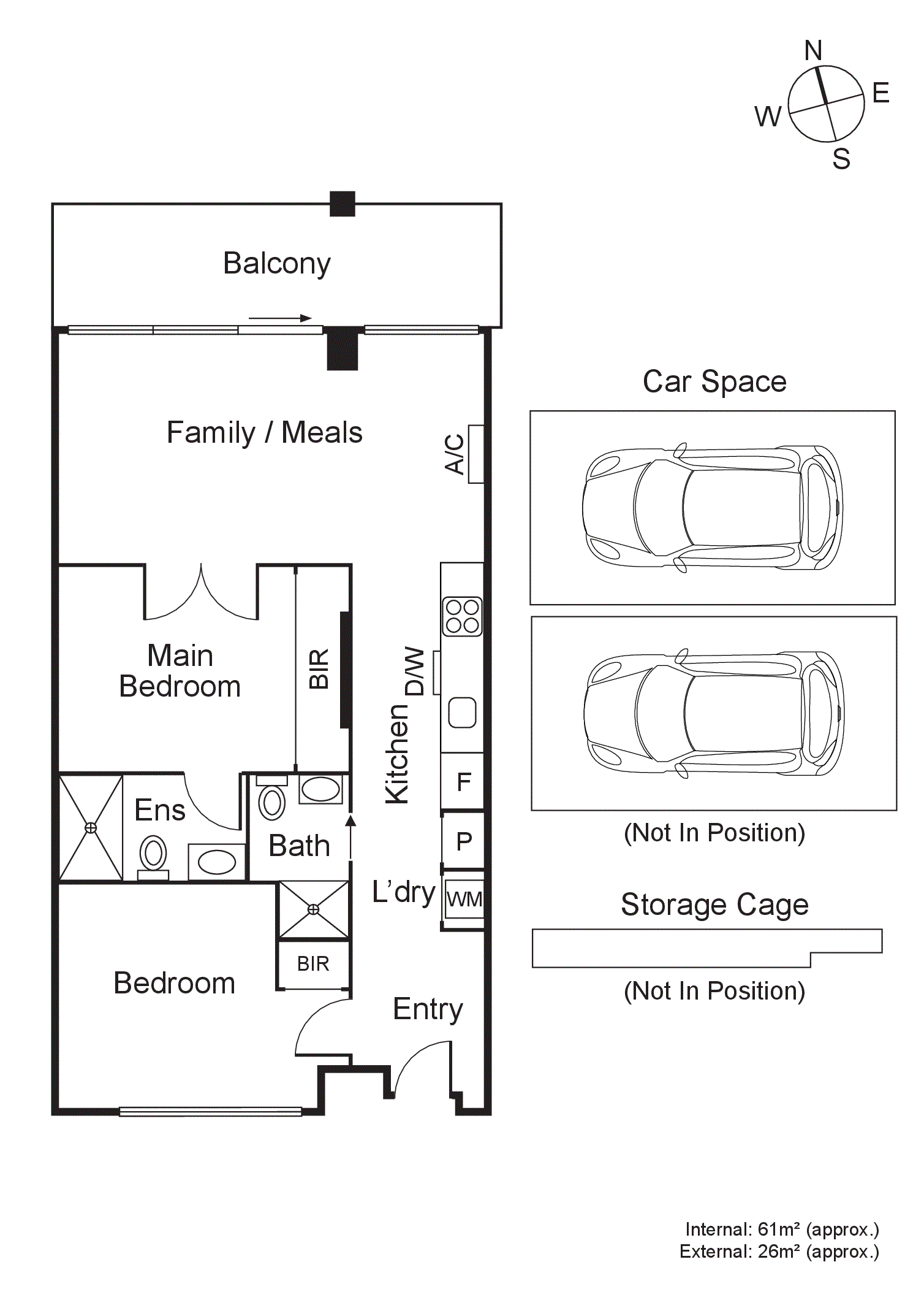 1308/50 Claremont Street, South Yarra VIC 3141 - Floorplan