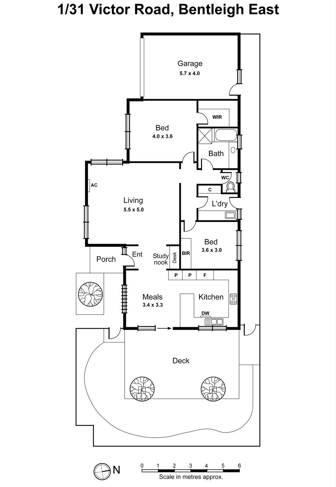 1/31 Victor Road, Bentleigh East VIC 3165 - Floorplan