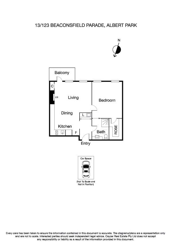 13/123 Beaconsfield Parade, ALBERT PARK VIC 3206 - Floorplan