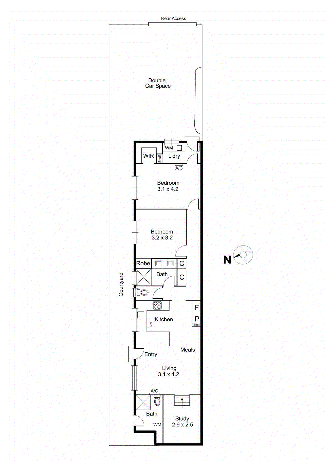 1/314 Bluff Road, Sandringham VIC 3191 - Floorplan