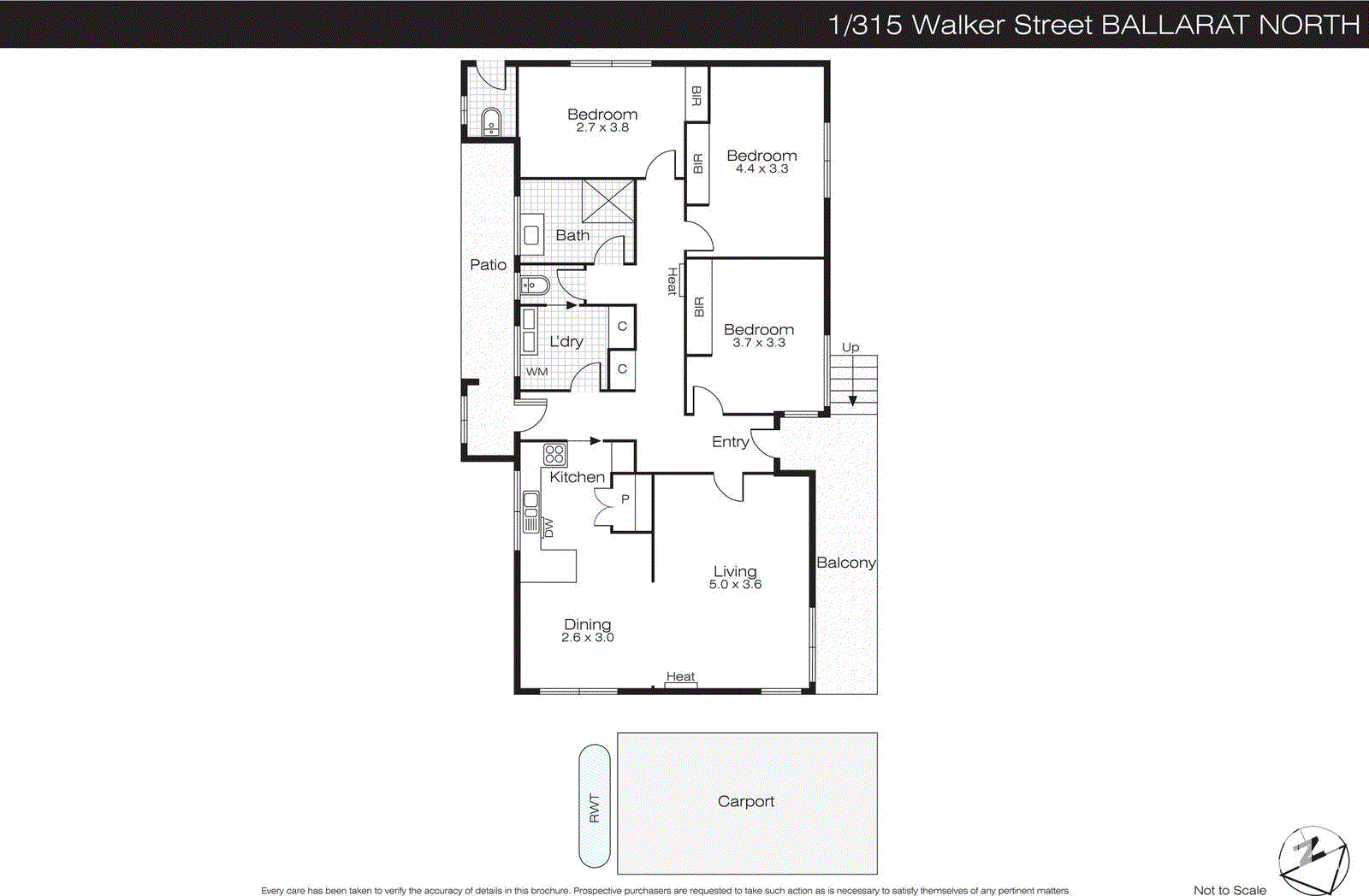 1/315 Walker Street, Ballarat North VIC 3350 - Floorplan