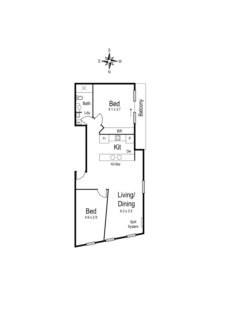 13/185 Francis Street, YARRAVILLE VIC 3013 - Floorplan
