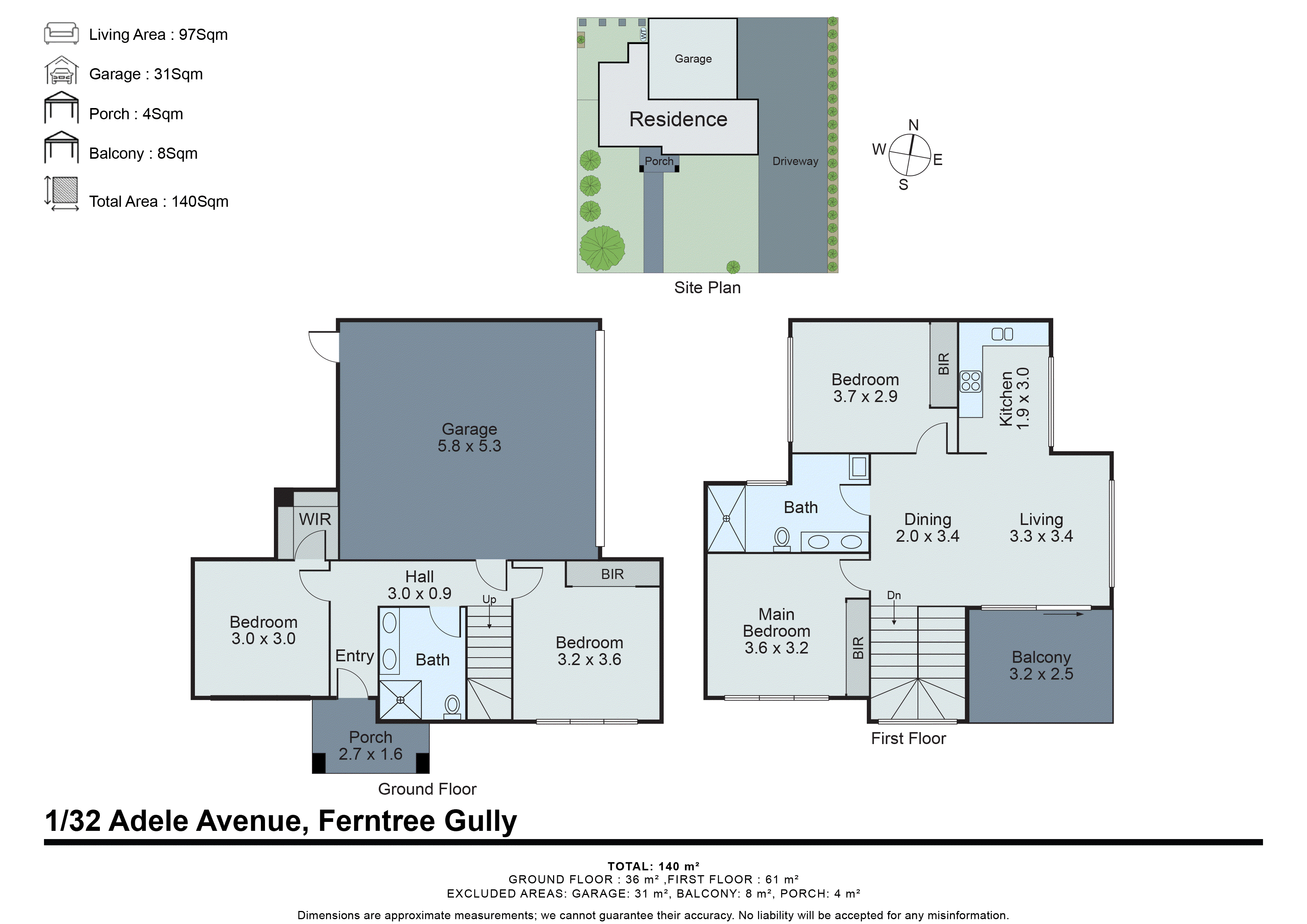 1/32 Adele Avenue, Ferntree Gully VIC 3156 - Floorplan