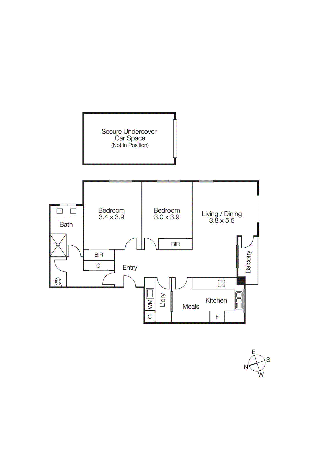 1/329 Dandenong Road, Prahran VIC 3181 - Floorplan