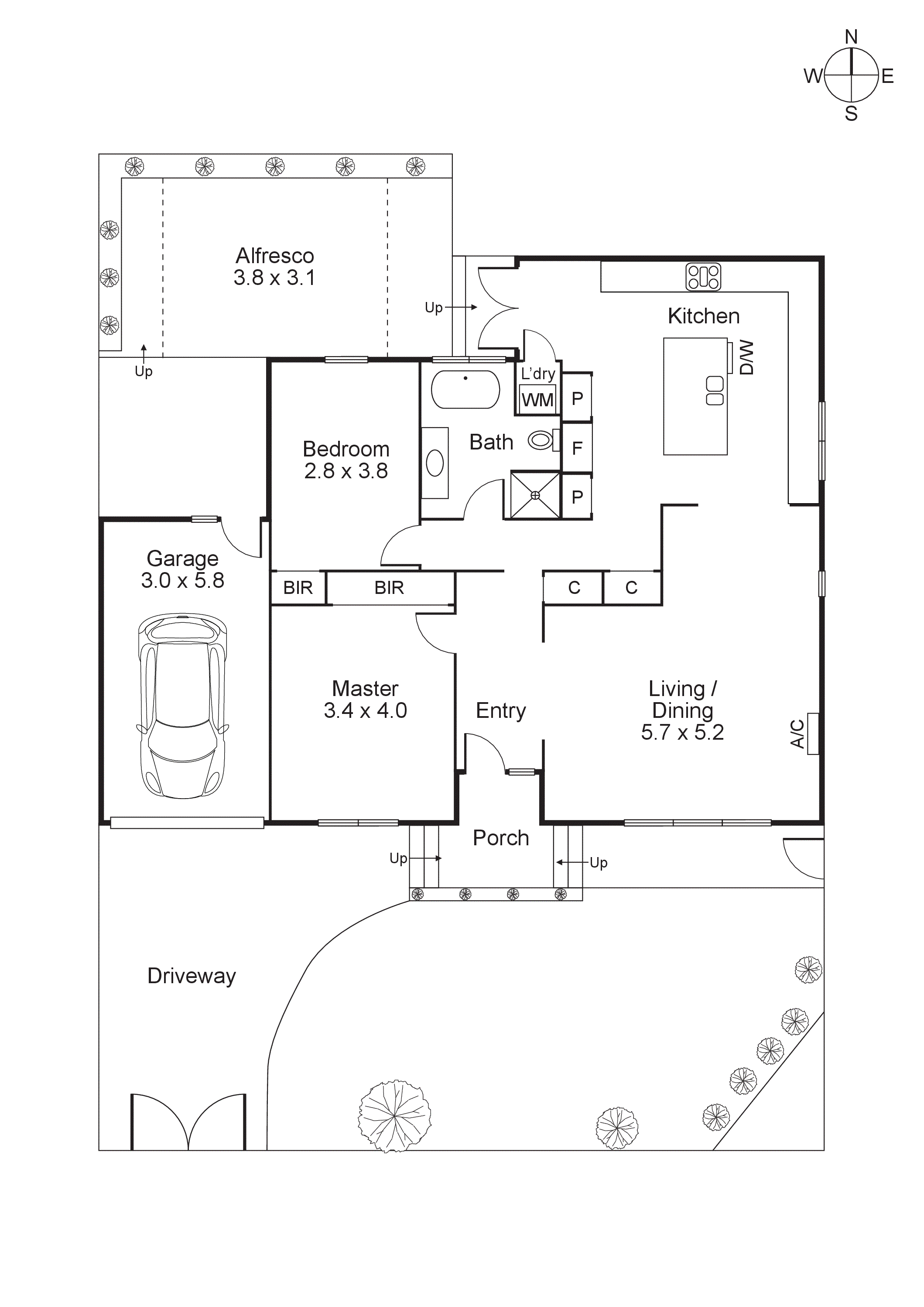 1/33 Bayview Crescent, Black Rock VIC 3193 - Floorplan
