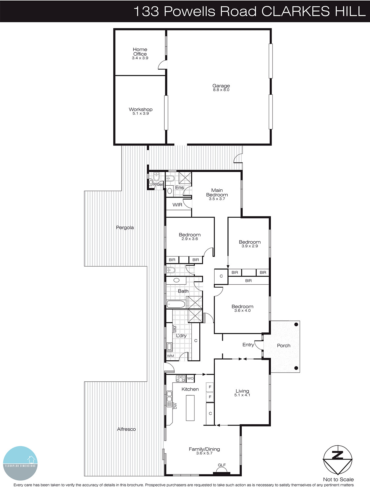 133 Powells Road, Clarkes Hill VIC 3352 - Floorplan