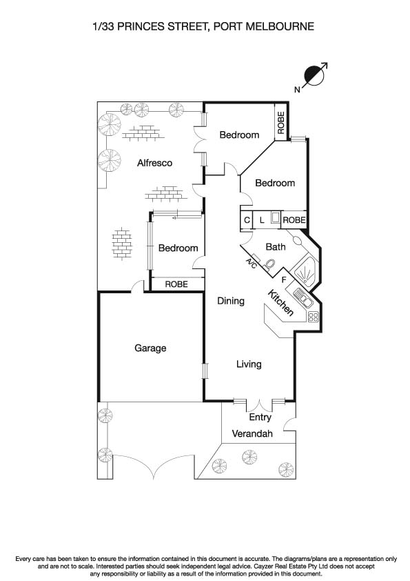 1/33 Princes Street, PORT MELBOURNE VIC 3207 - Floorplan