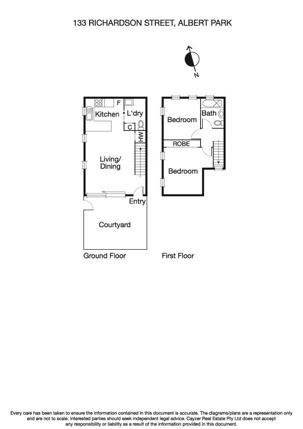 133 Richardson Street, ALBERT PARK VIC 3206 - Floorplan