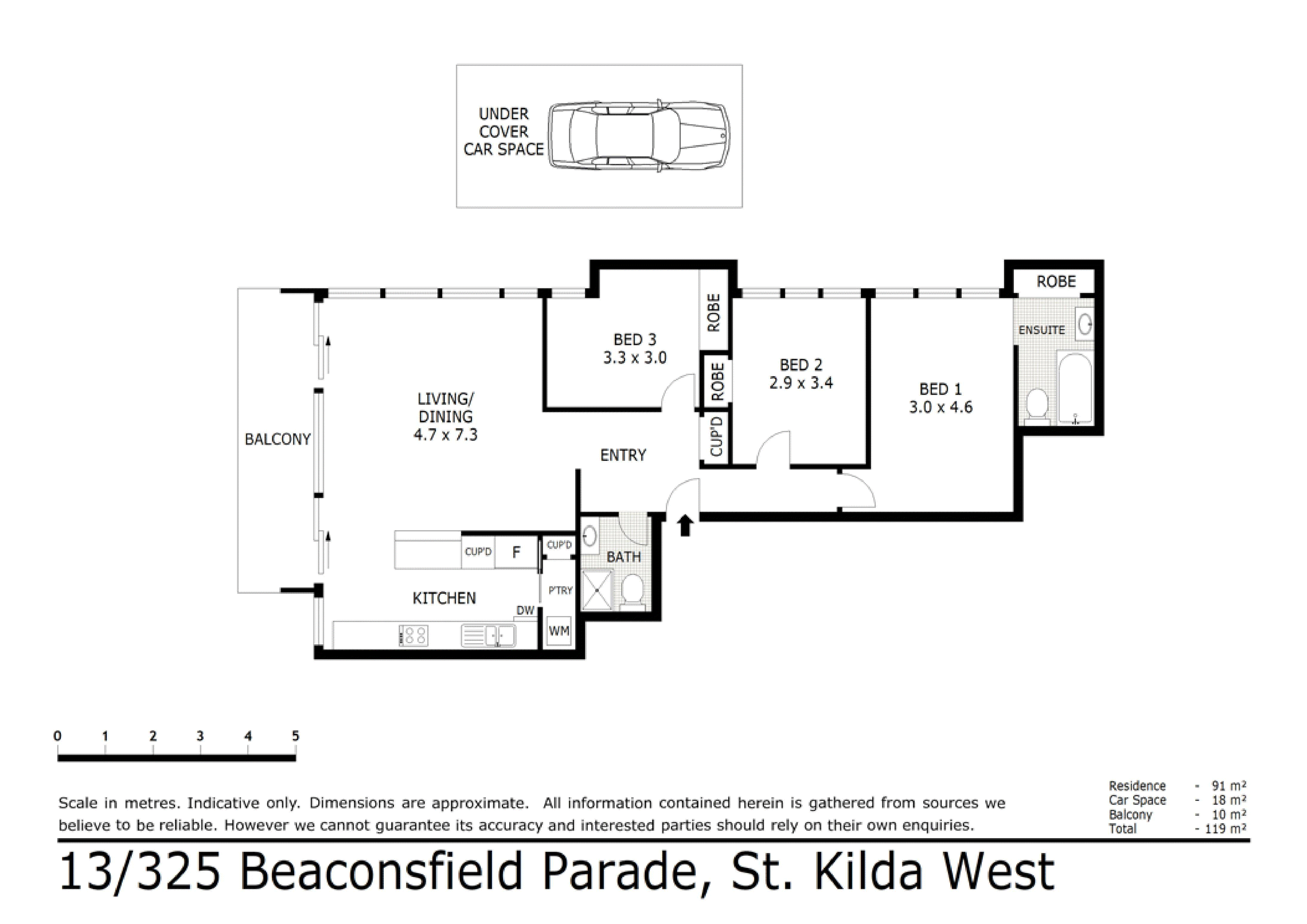 13/325 Beaconsfield Parade, ST KILDA WEST VIC 3182 - Floorplan