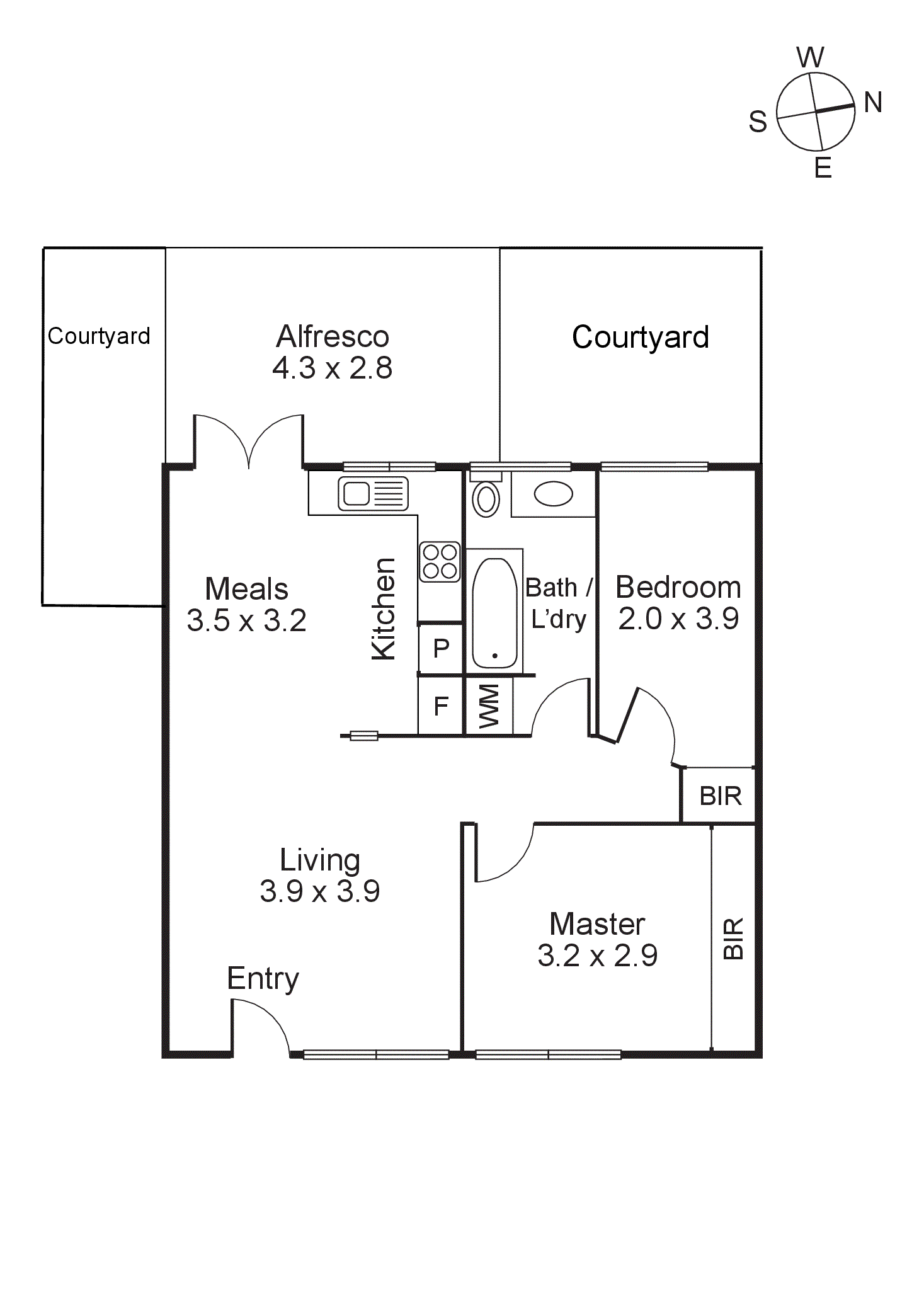 1/338 Bay Road, Cheltenham VIC 3192 - Floorplan