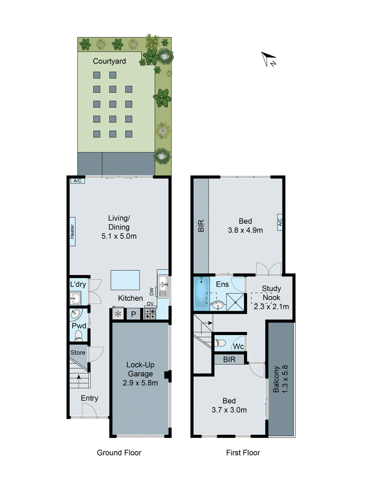 1/338 Neerim Road, Carnegie VIC 3163 - Floorplan