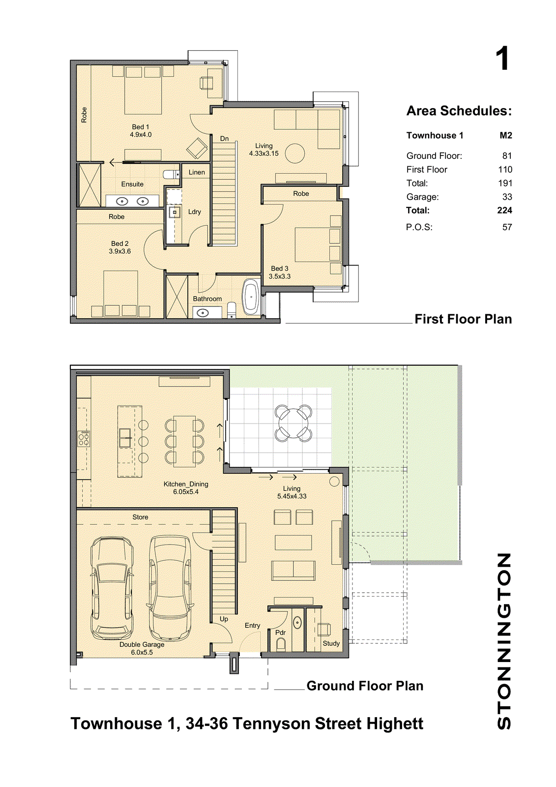 1/34-36 Tennyson Street, Highett VIC 3190 - Floorplan