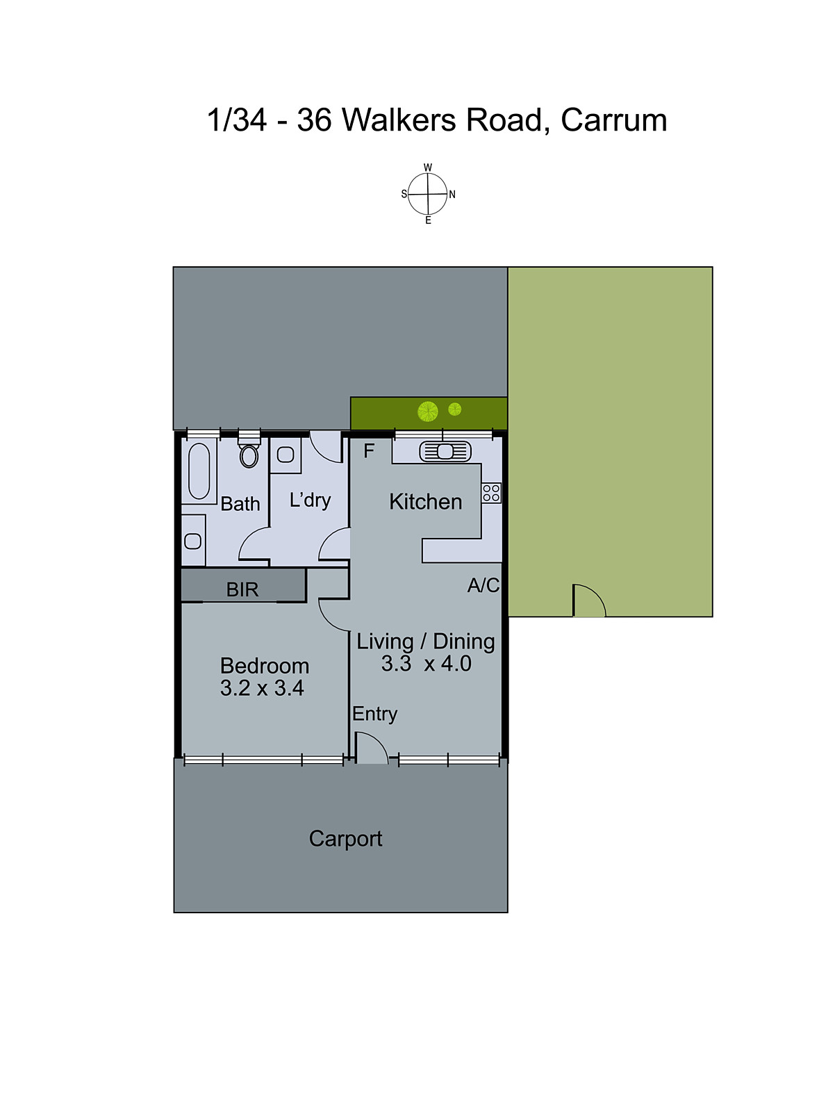 1/34-36 Walkers Road, Carrum VIC 3197 - Floorplan