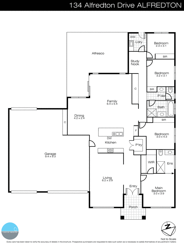 134 Alfredton Drive, Alfredton VIC 3350 - Floorplan