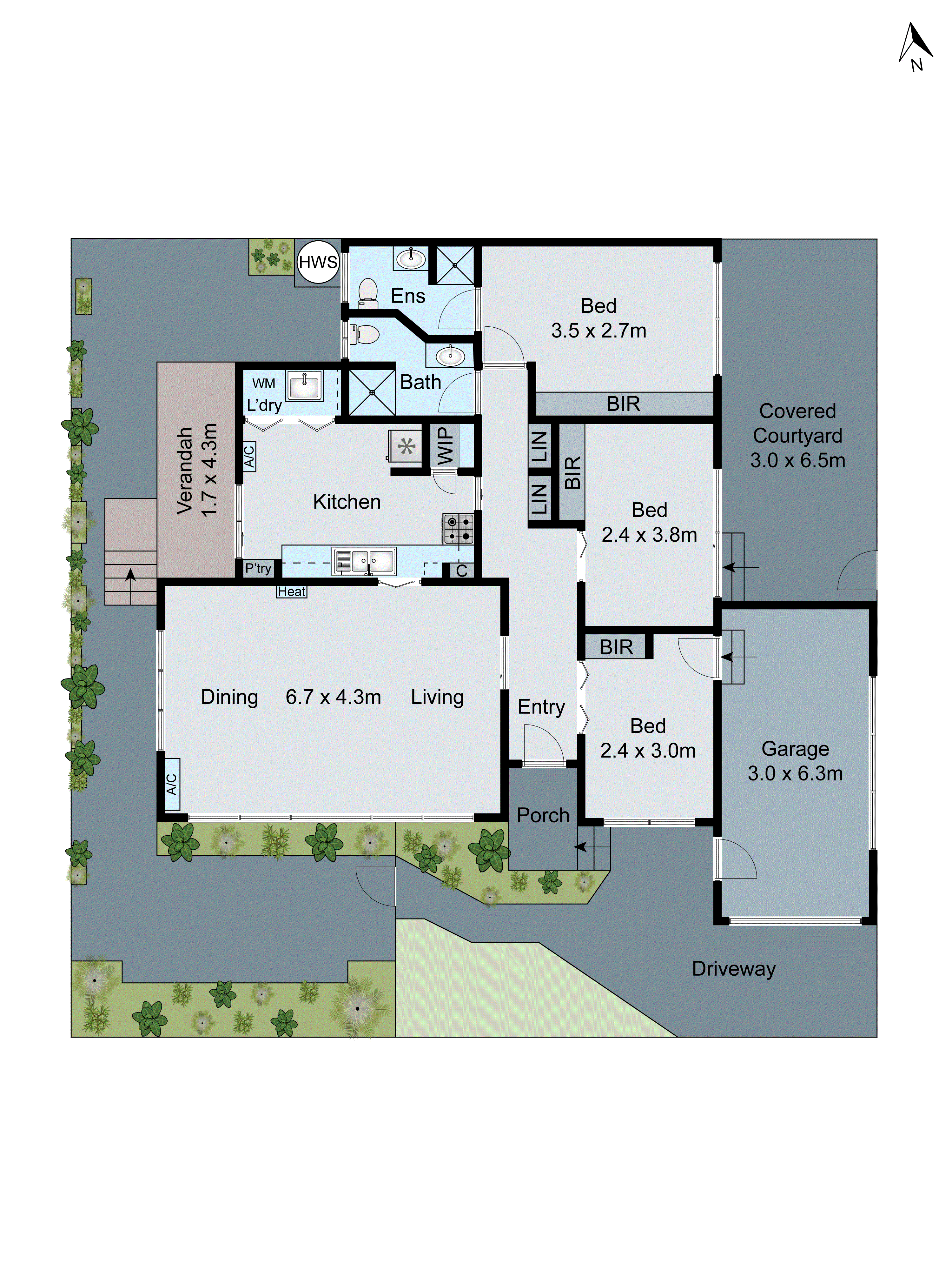 1/34 Ballater Avenue, Newtown VIC 3220 - Floorplan
