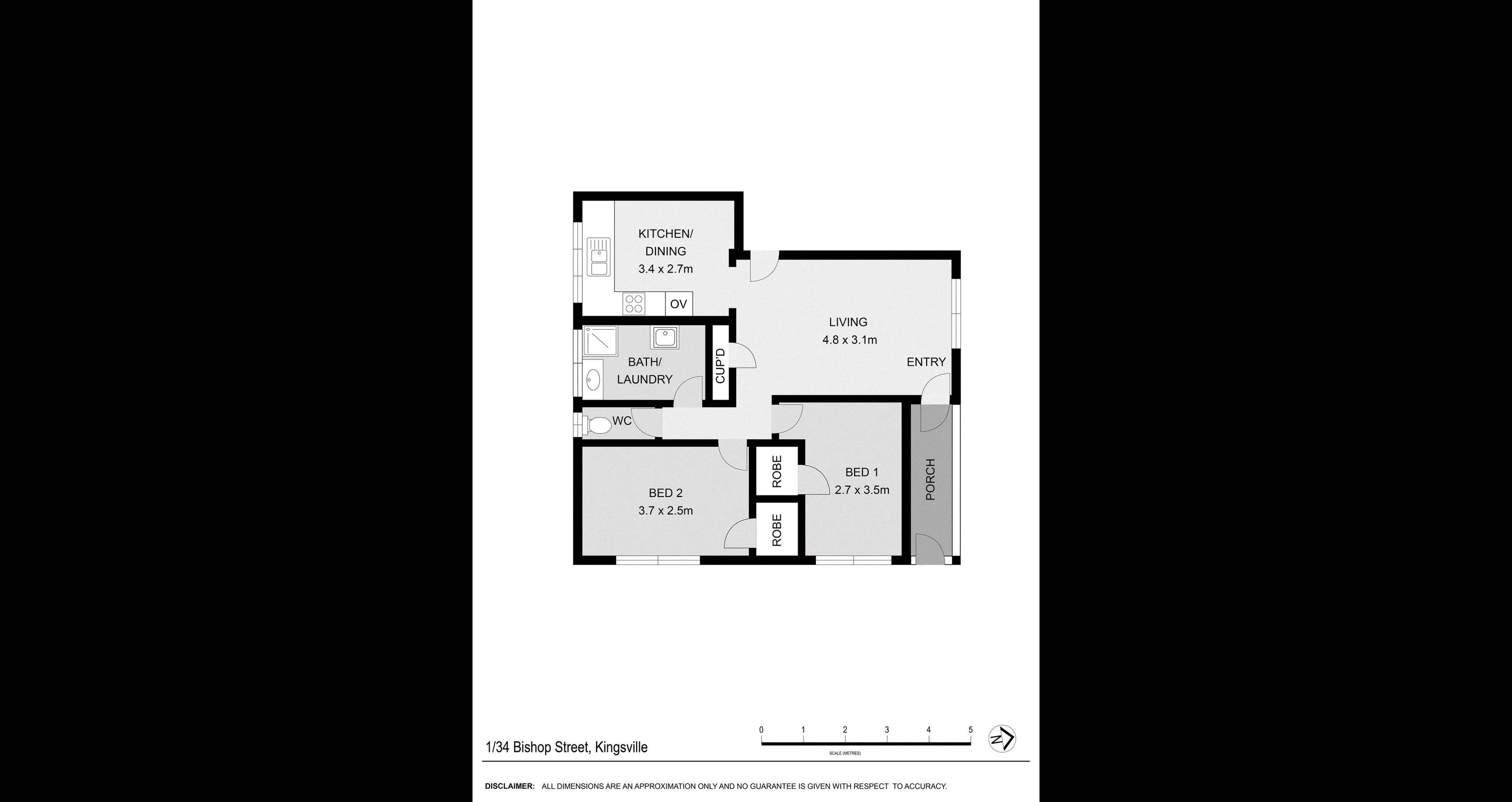 1/34 Bishop Street, Kingsville VIC 3012 - Floorplan