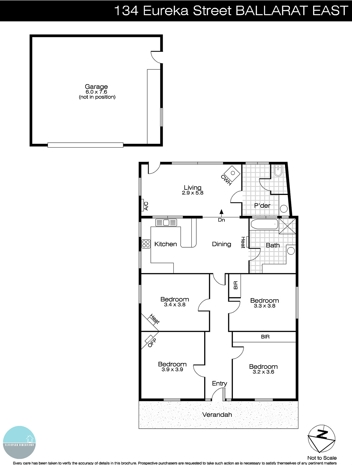 134 Eureka Street, Ballarat East VIC 3350 - Floorplan