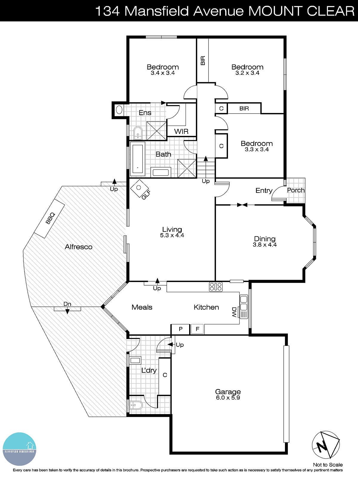 134 Mansfield Avenue, Mount Clear VIC 3350 - Floorplan