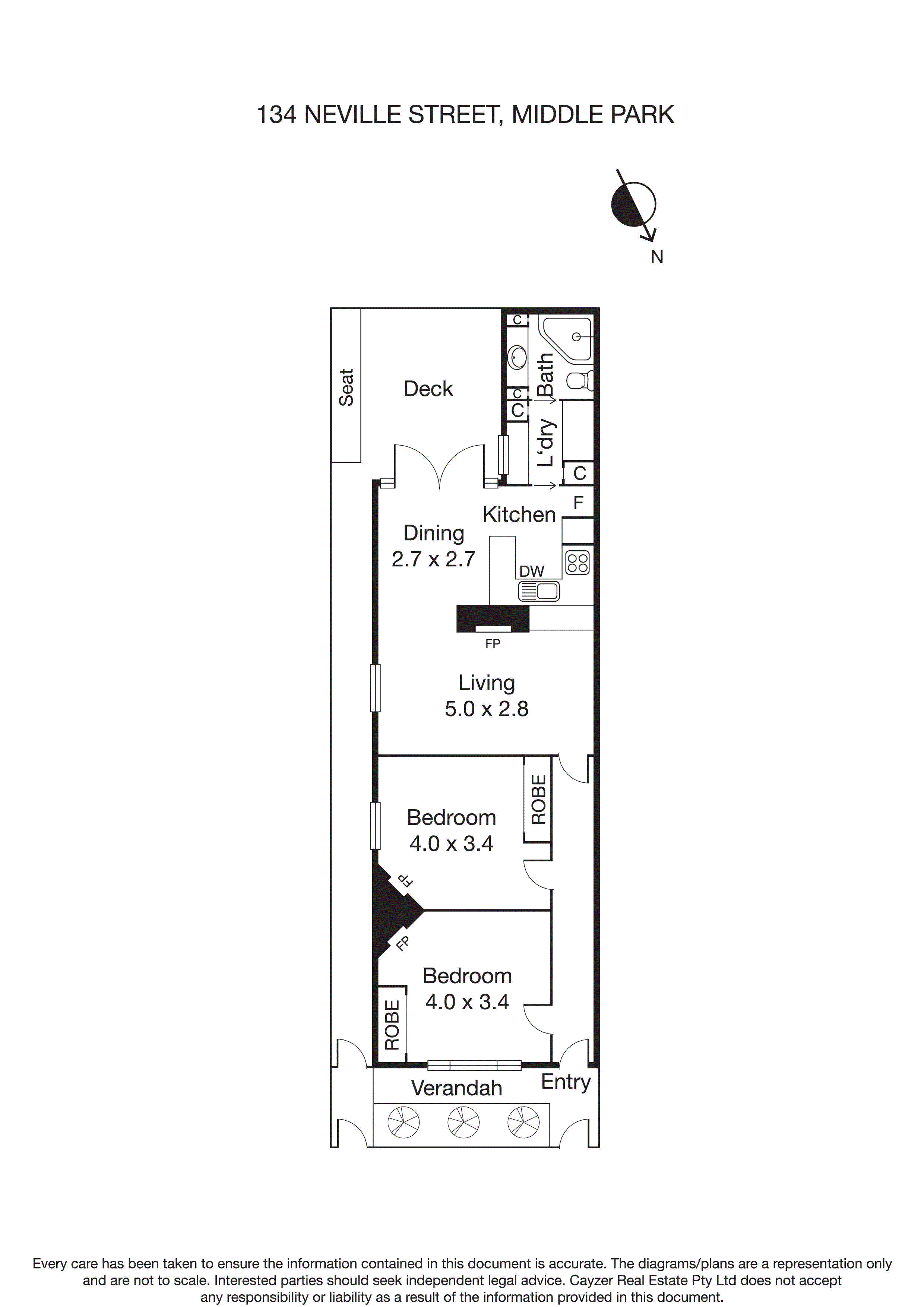 134 Neville Street, MIDDLE PARK VIC 3206 - Floorplan
