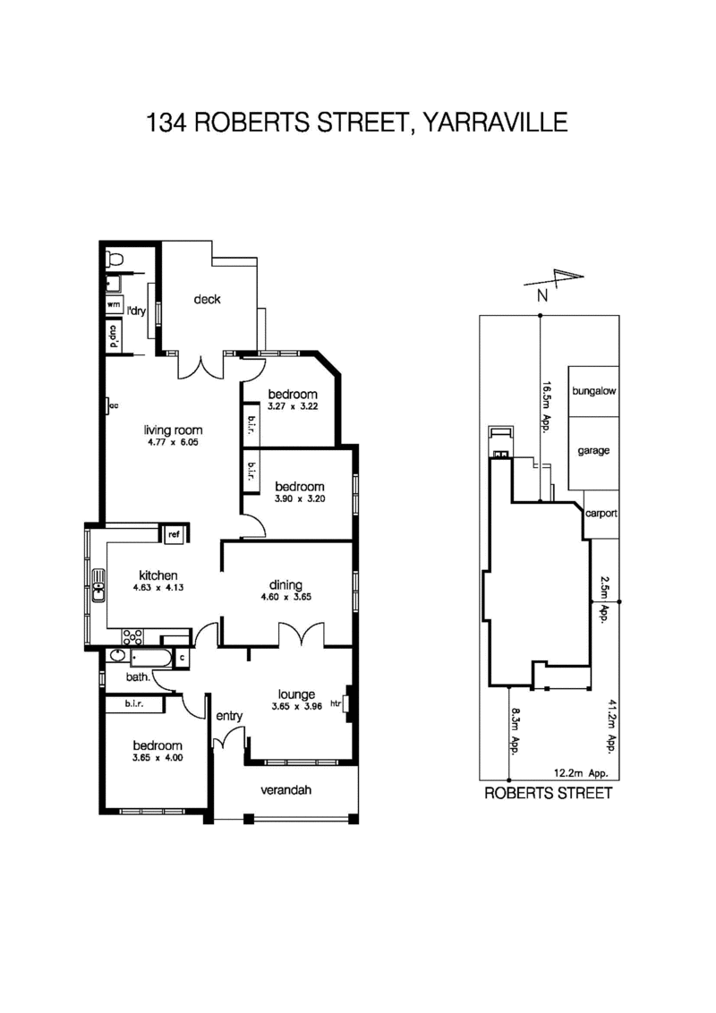 134 Roberts Street, YARRAVILLE VIC 3013 - Floorplan