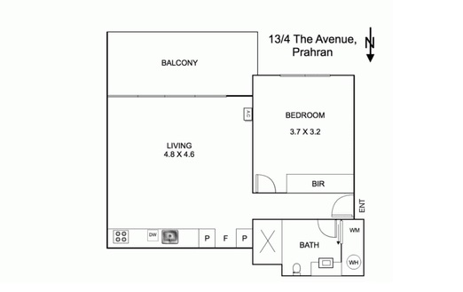 13/4 The Avenue, WINDSOR VIC 3181 - Floorplan