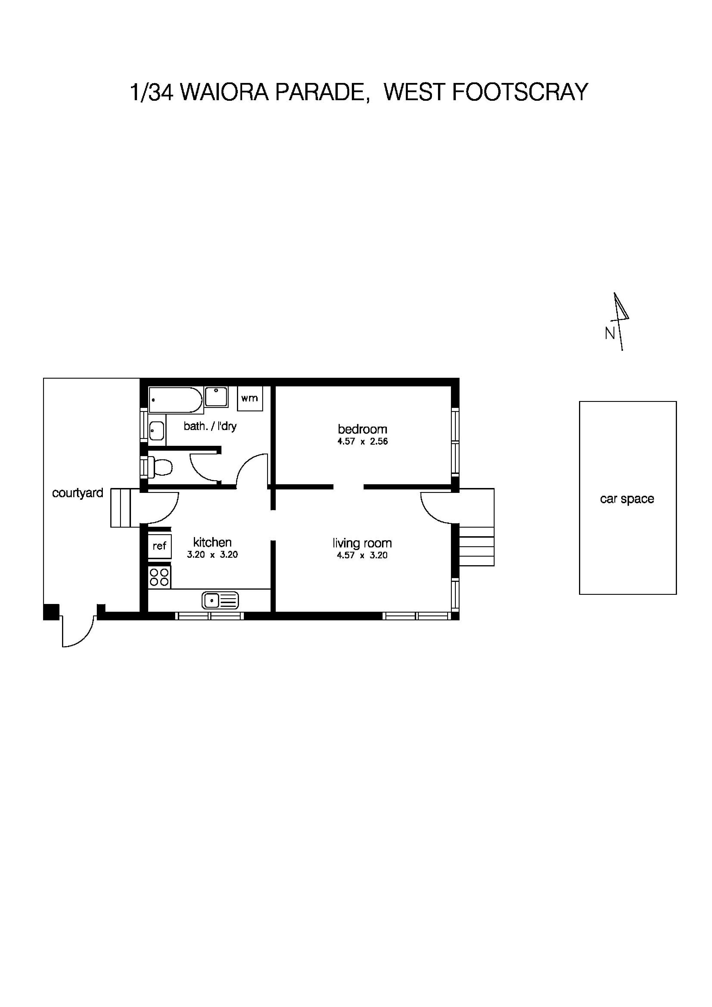 1/34 Waiora Parade, WEST FOOTSCRAY VIC 3012 - Floorplan