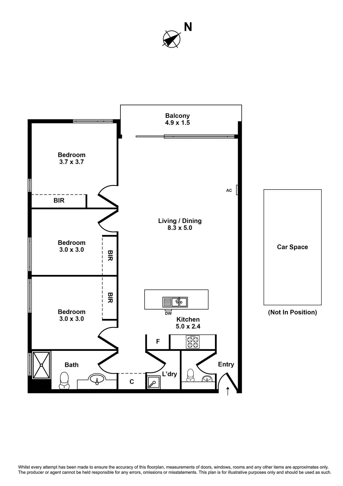 13/42A Byron Street, Footscray VIC 3011 - Floorplan