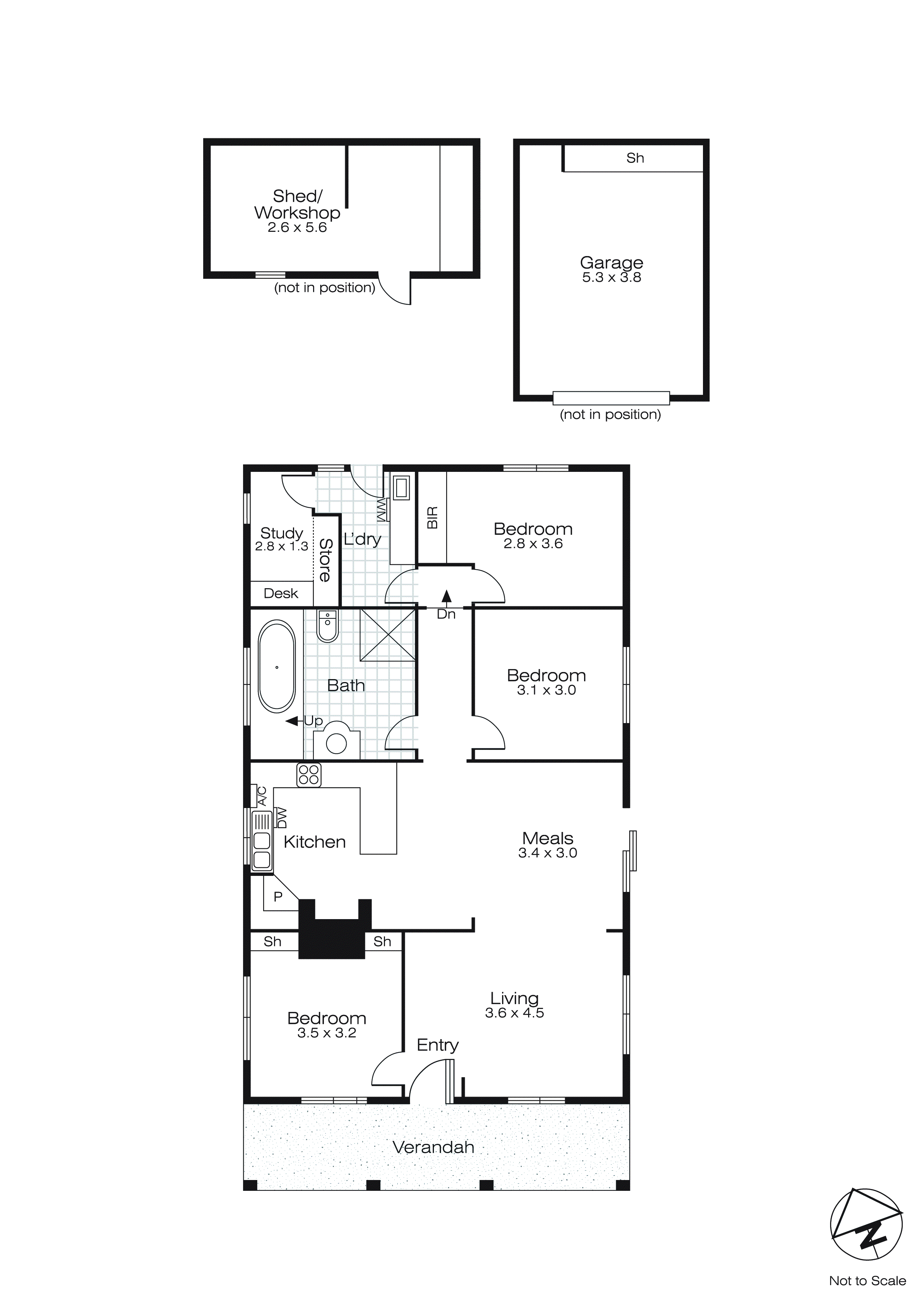 135 Ascot Road, Creswick VIC 3363 - Floorplan