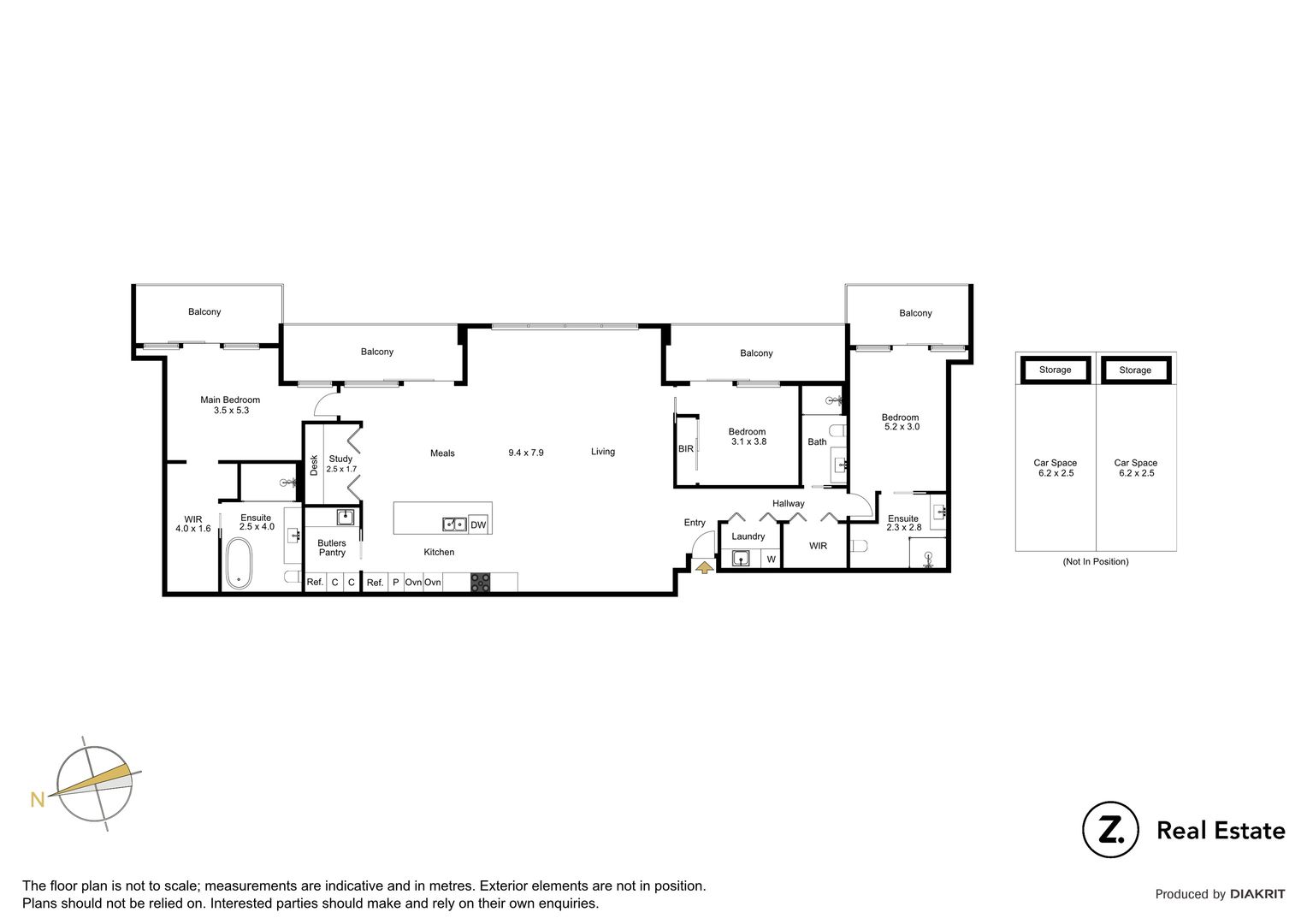 13/53 New Street, BRIGHTON VIC 3186 - Floorplan